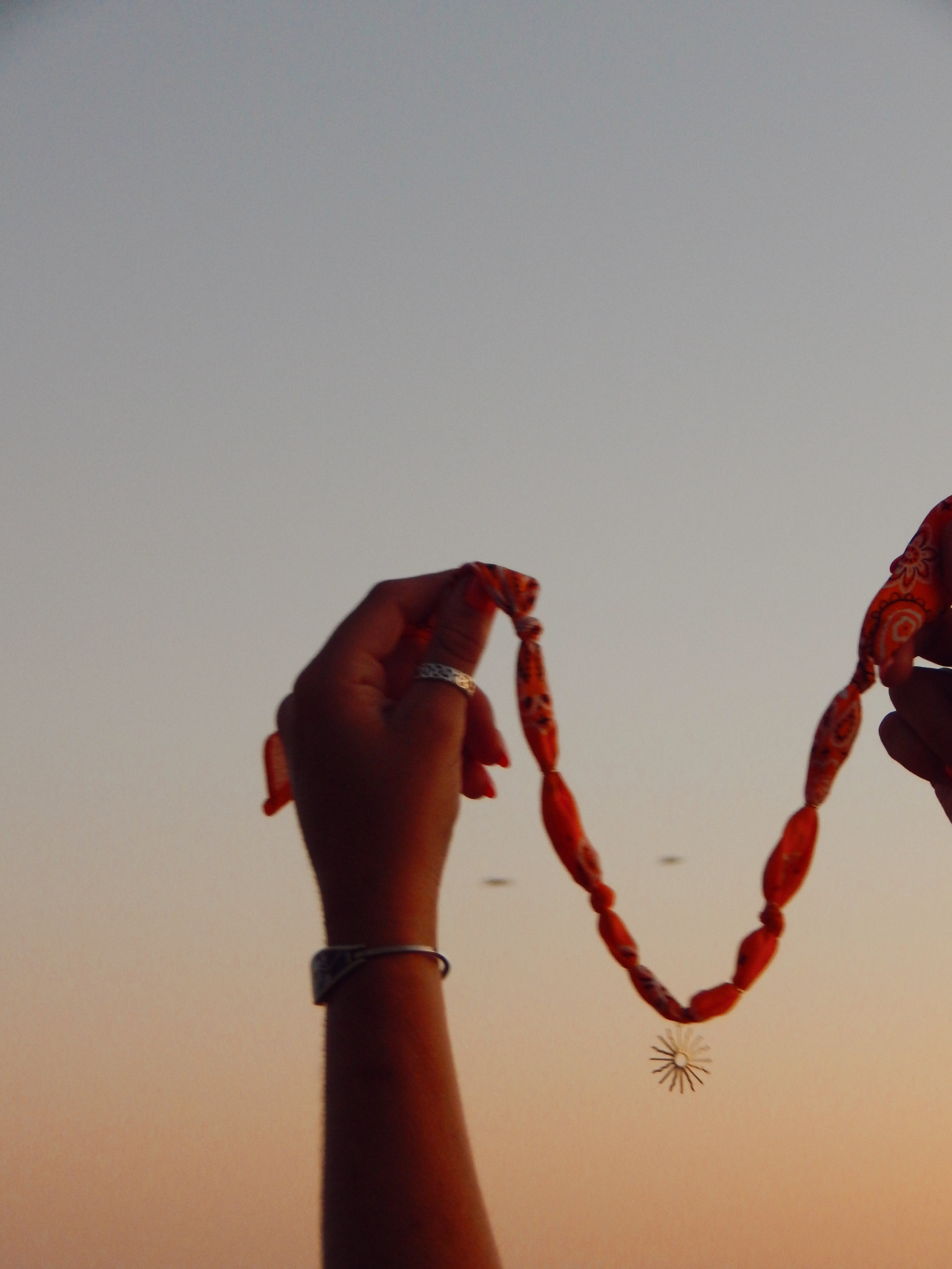 Sunburst Glow Bandana Charm Necklace – Adjustable 20” Max | 18k Gold Accent