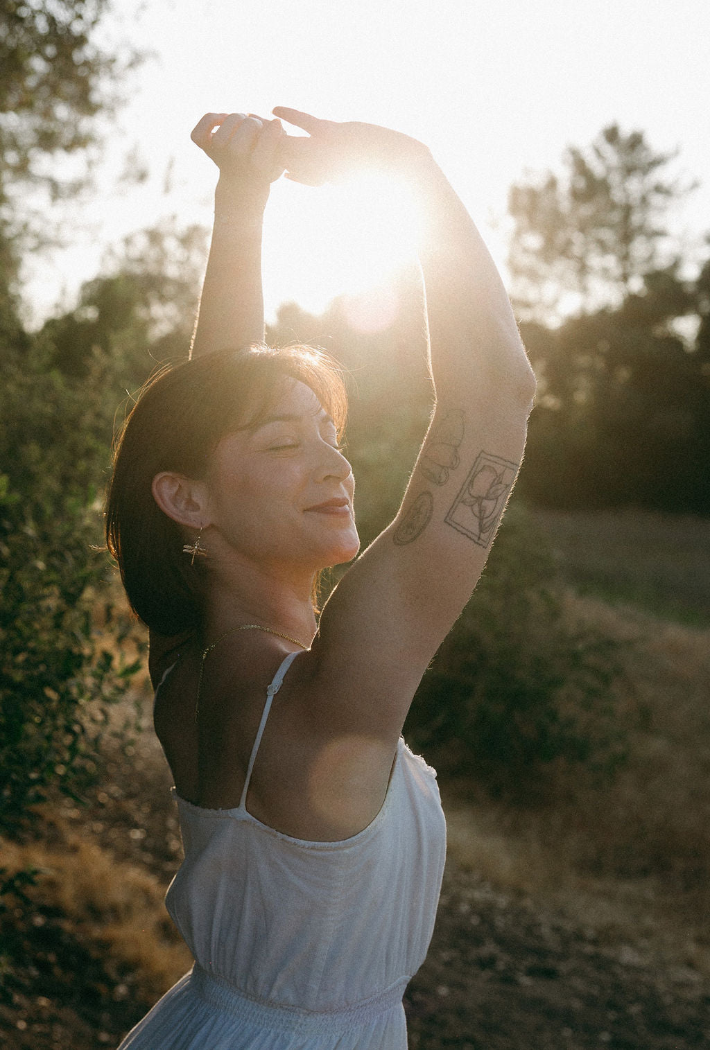 Gold Dragonfly Dangle Earrings – Boho Hippie Nature Jewelry