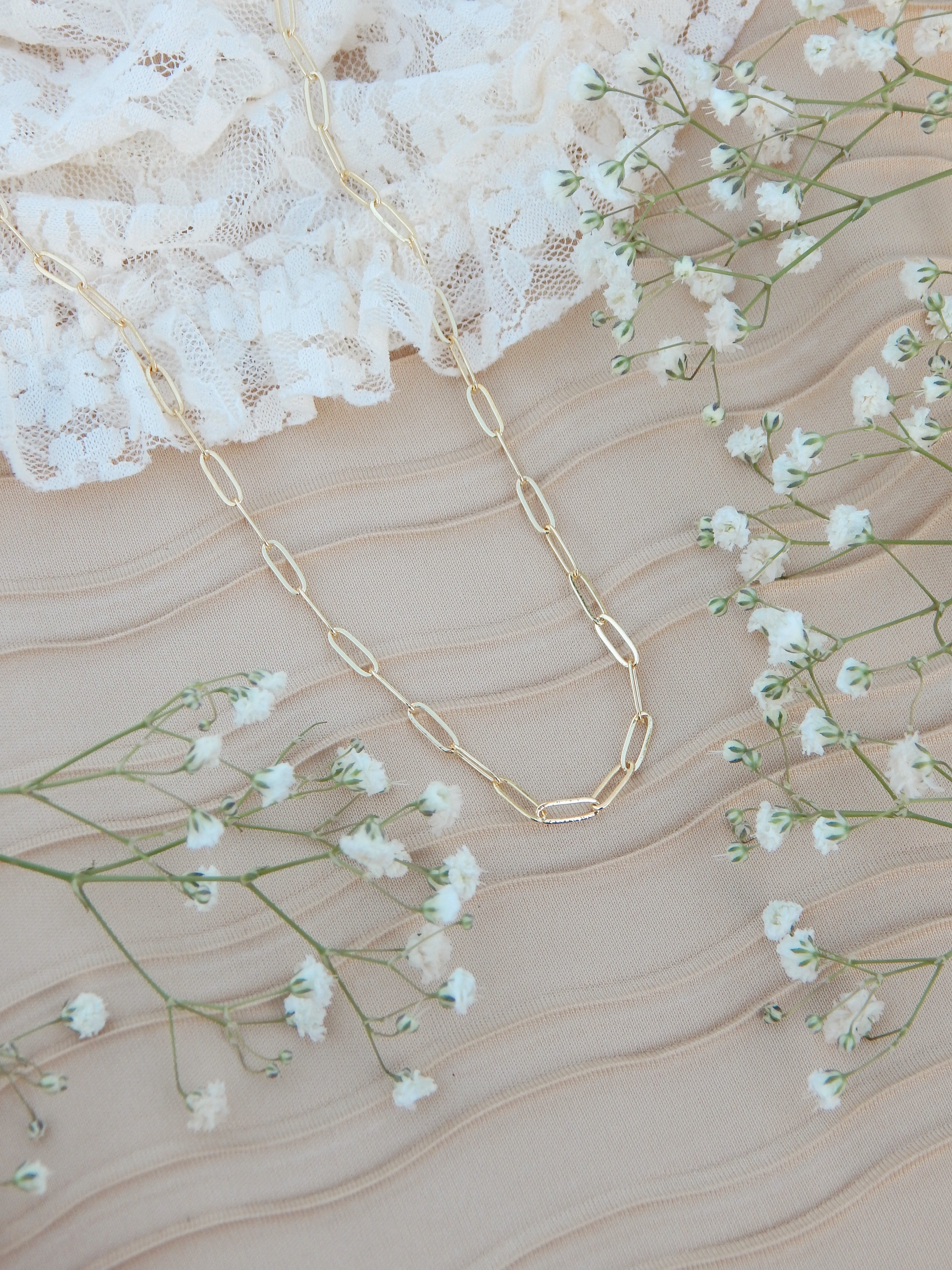 Classic Paperclip Chain – Everyday Gold Link Layering Necklace