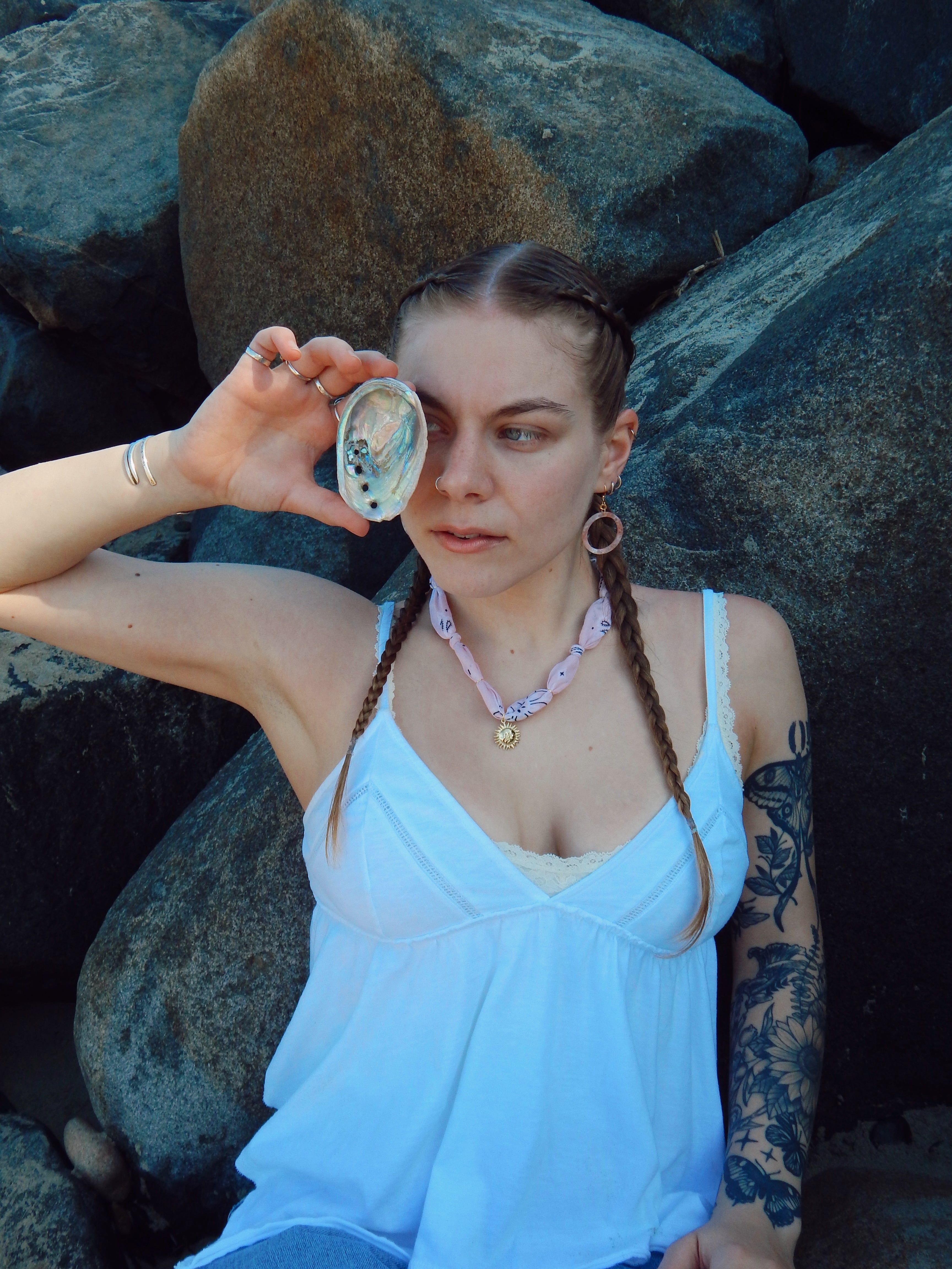 Radiant Sol Bandana Charm Necklace – Adjustable 20” Max | 18k Gold Sun Face with CZ Eyes