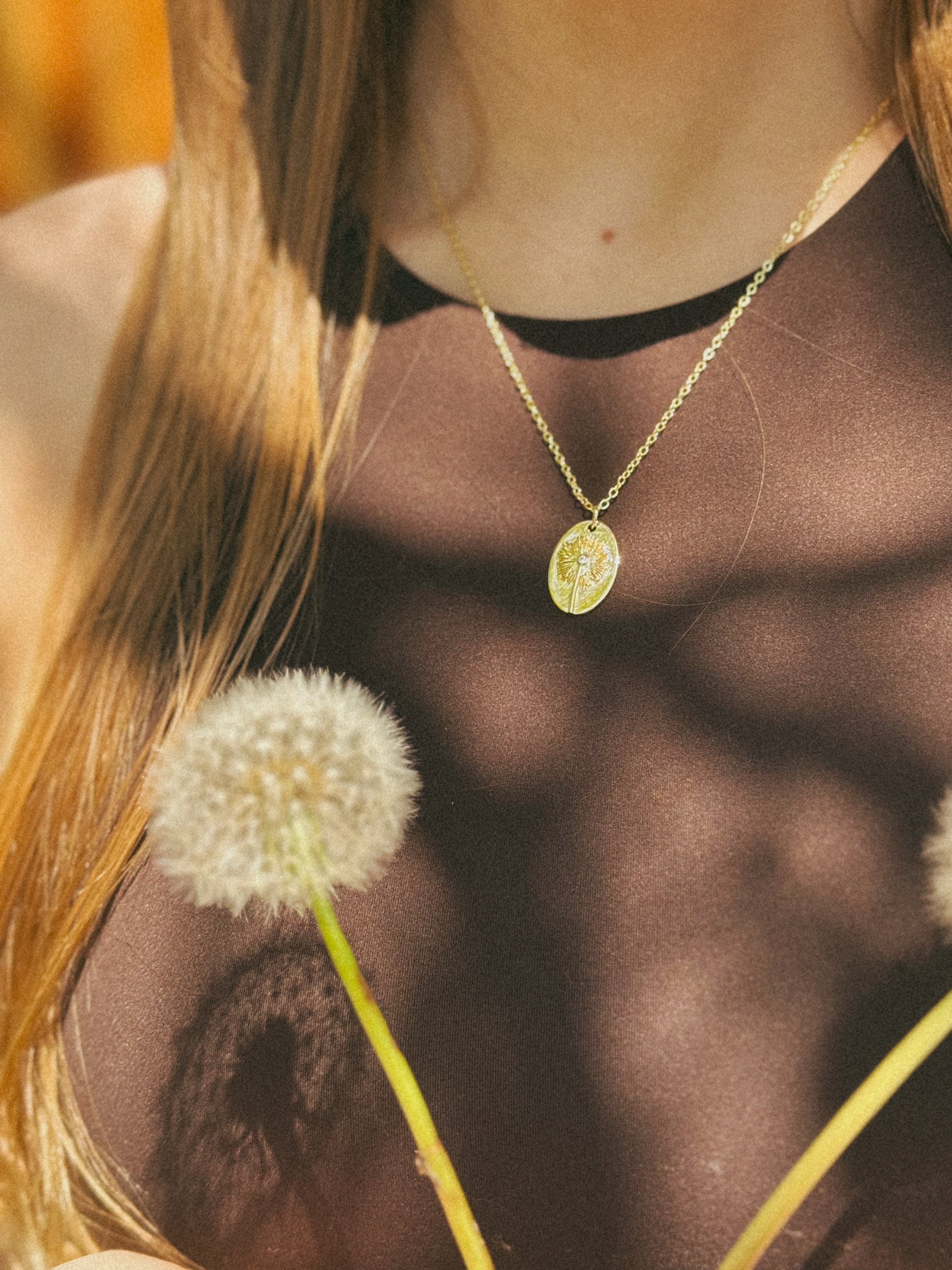 Dandelion Necklace
