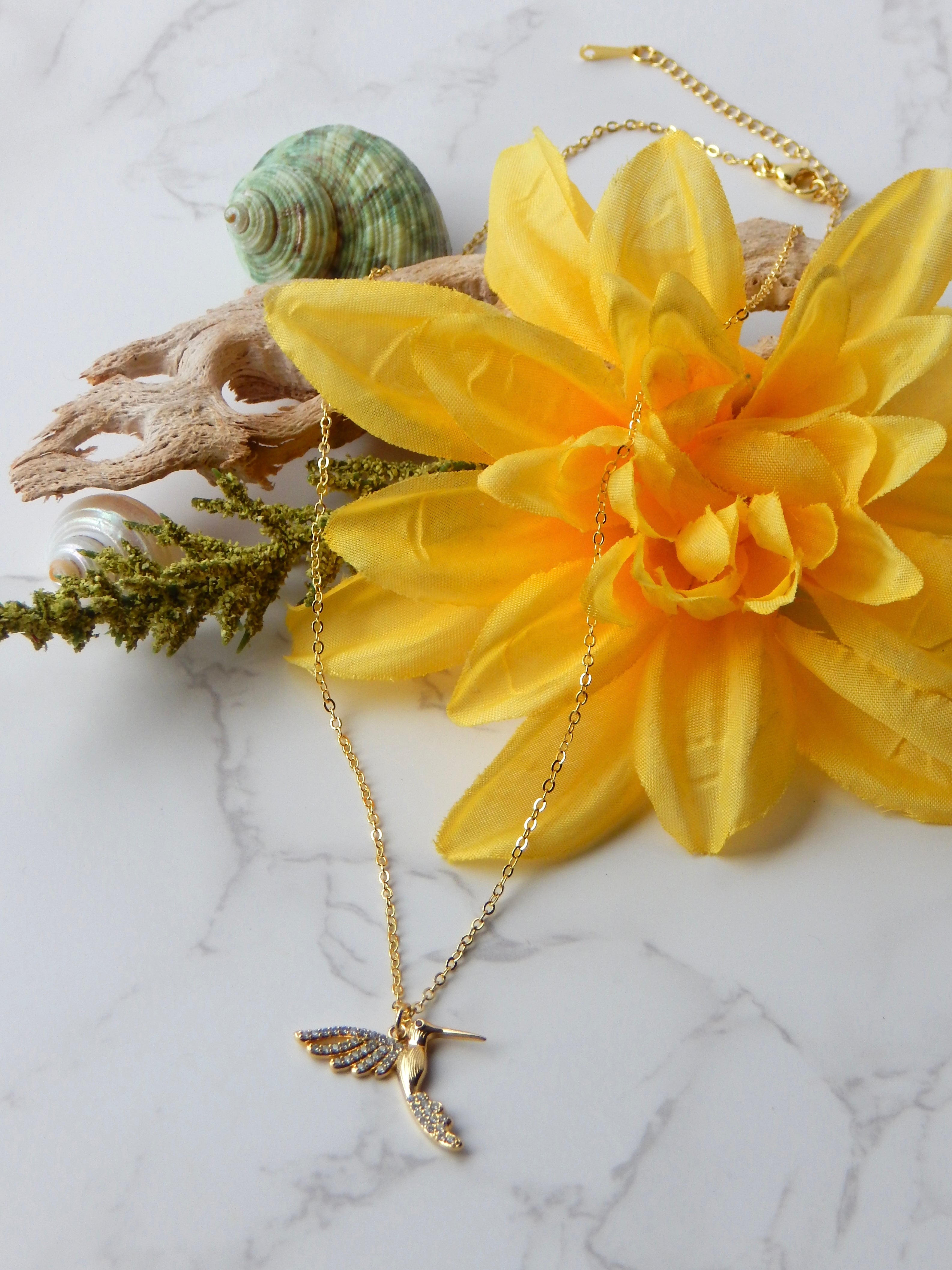 Dainty Hummingbird Necklace