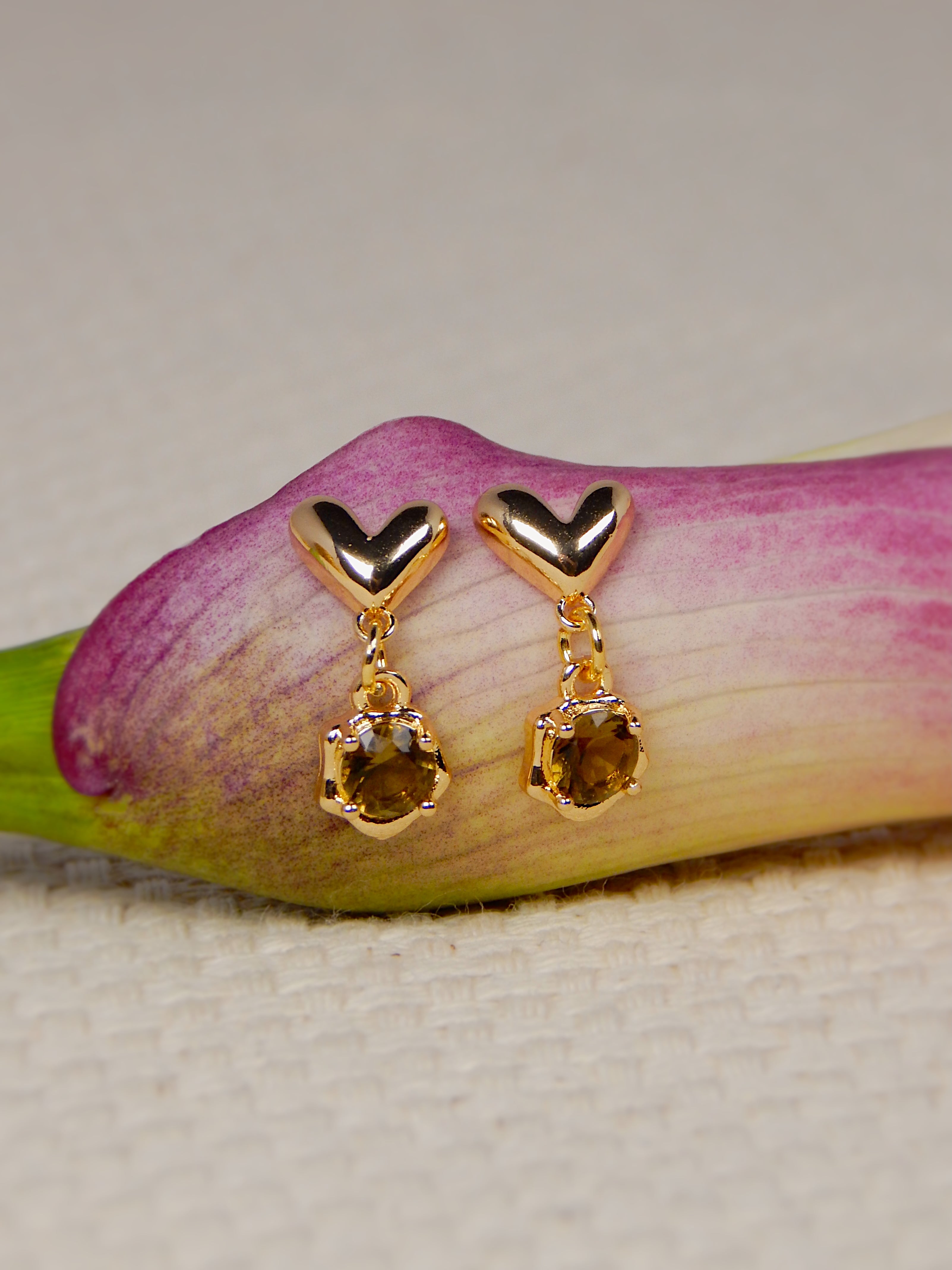 Grounded Heart Earrings