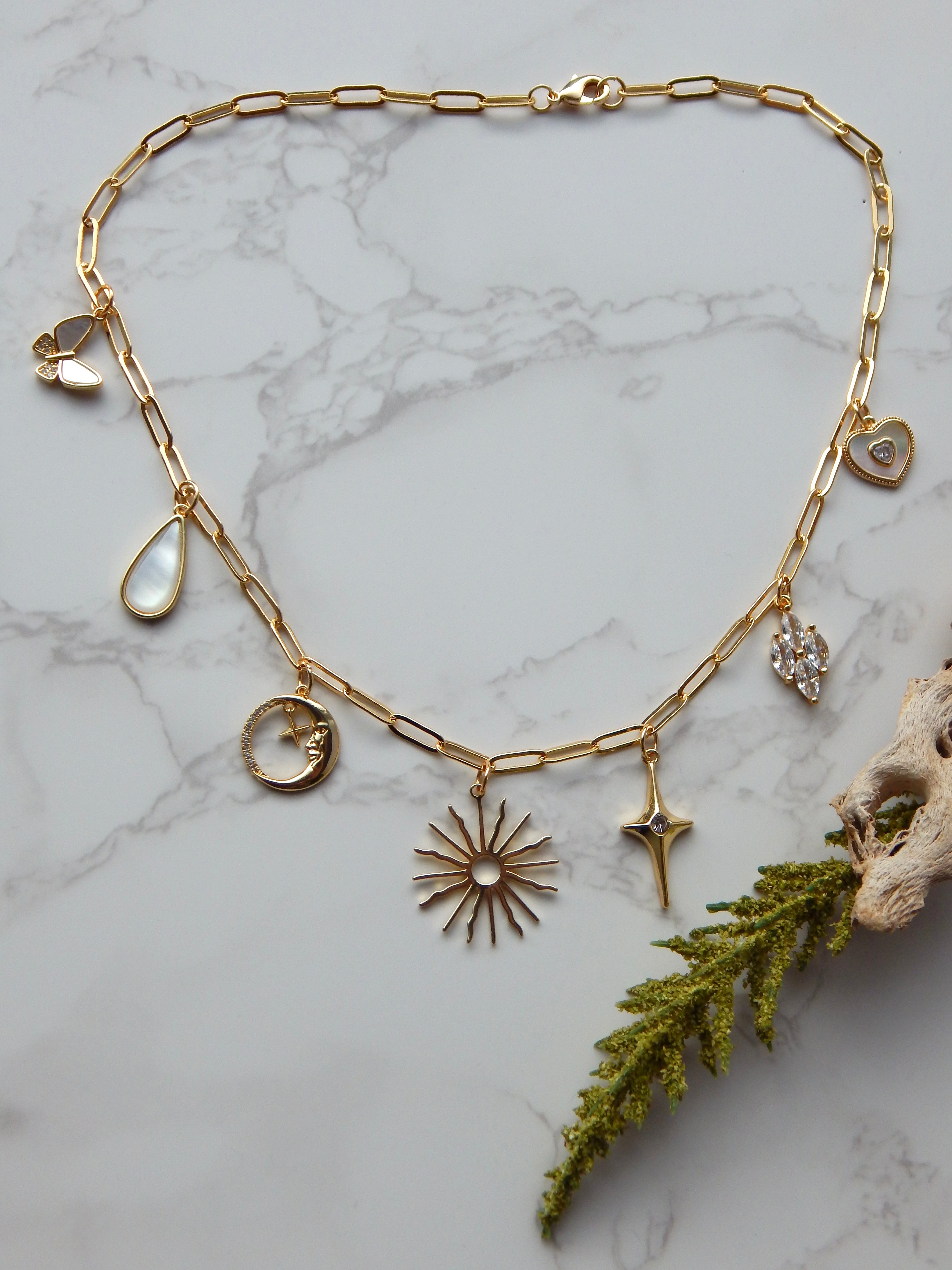 18 inch Sunny Star Charm Necklace