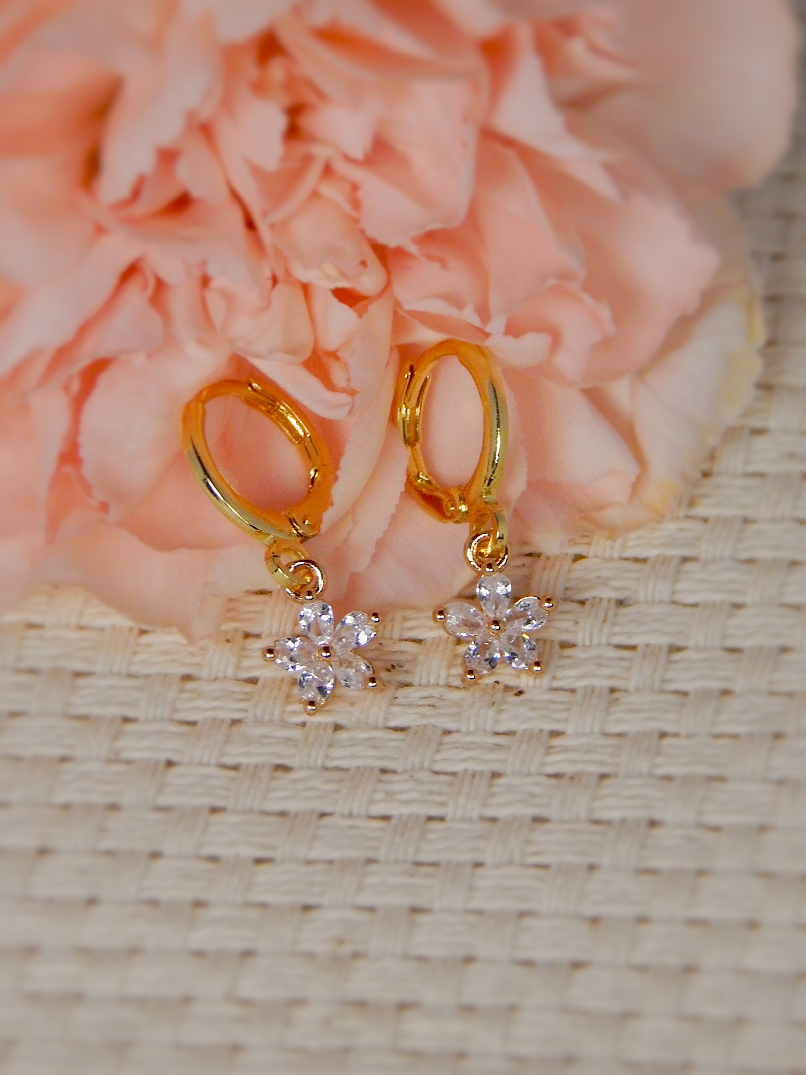 Petal Huggie Earrings