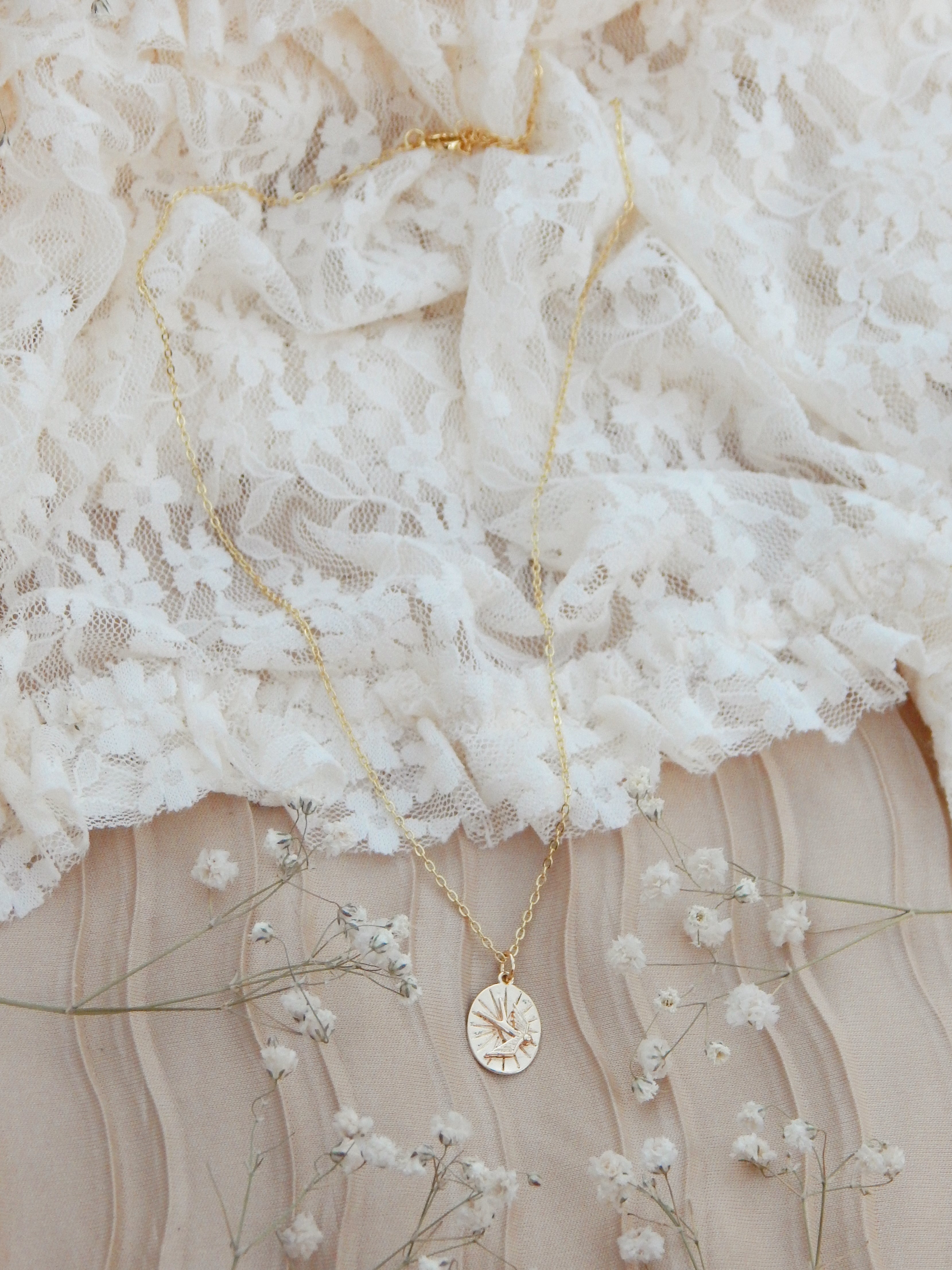 Free Bird Necklace – 18k Gold Plate | Freedom & Renewal Pendant