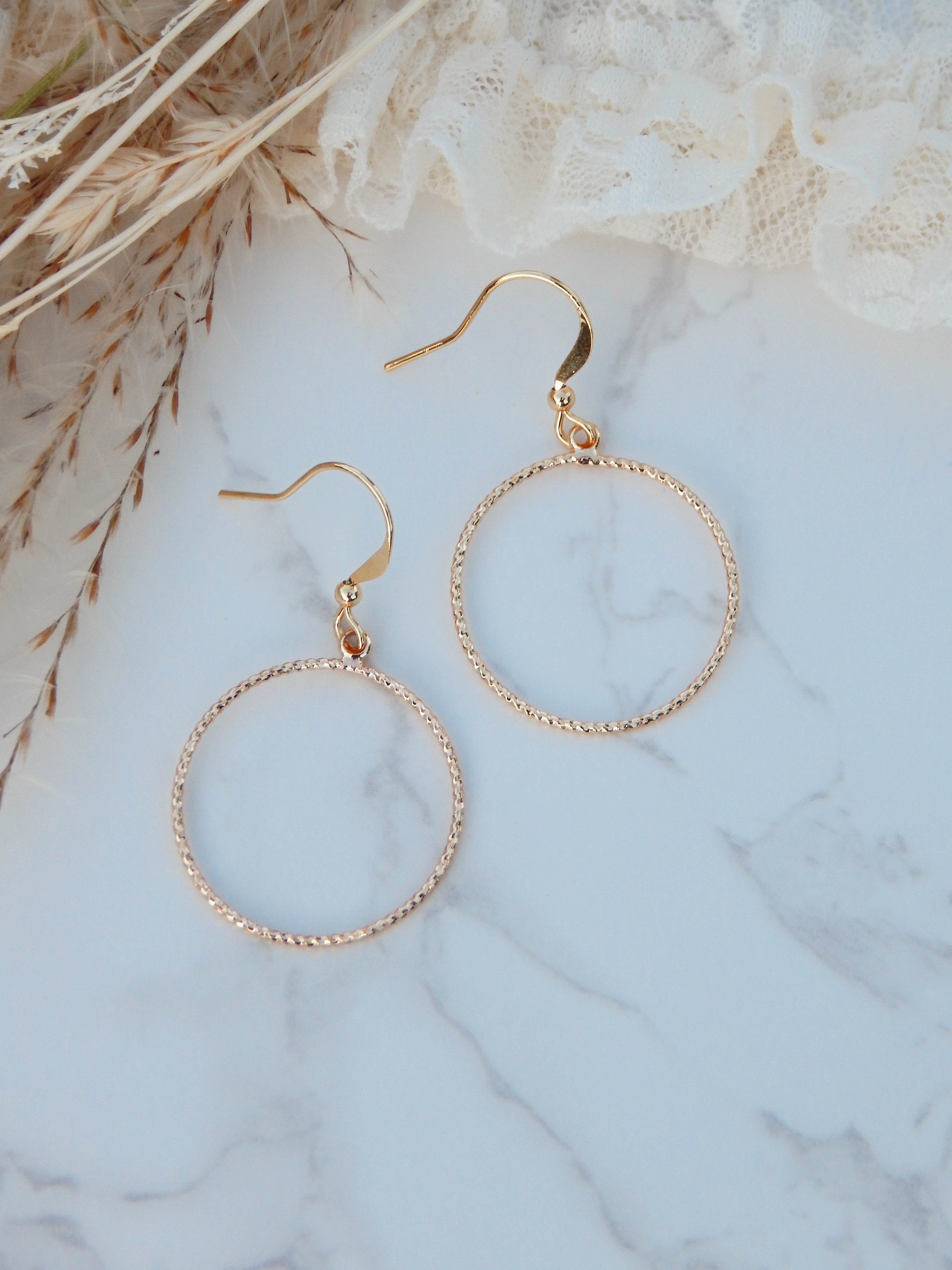 Radiance Hoop Earrings – Twisted Gold Drop Hoops | Hook Edition