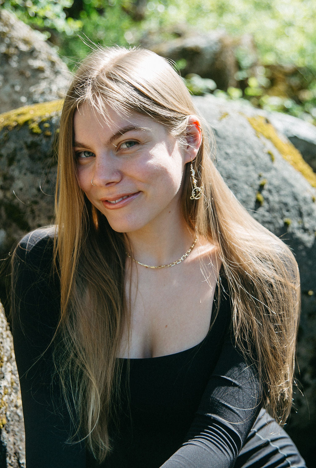 Galaxy Earrings – Celestial Moon & Planet Statement Dangle Drops