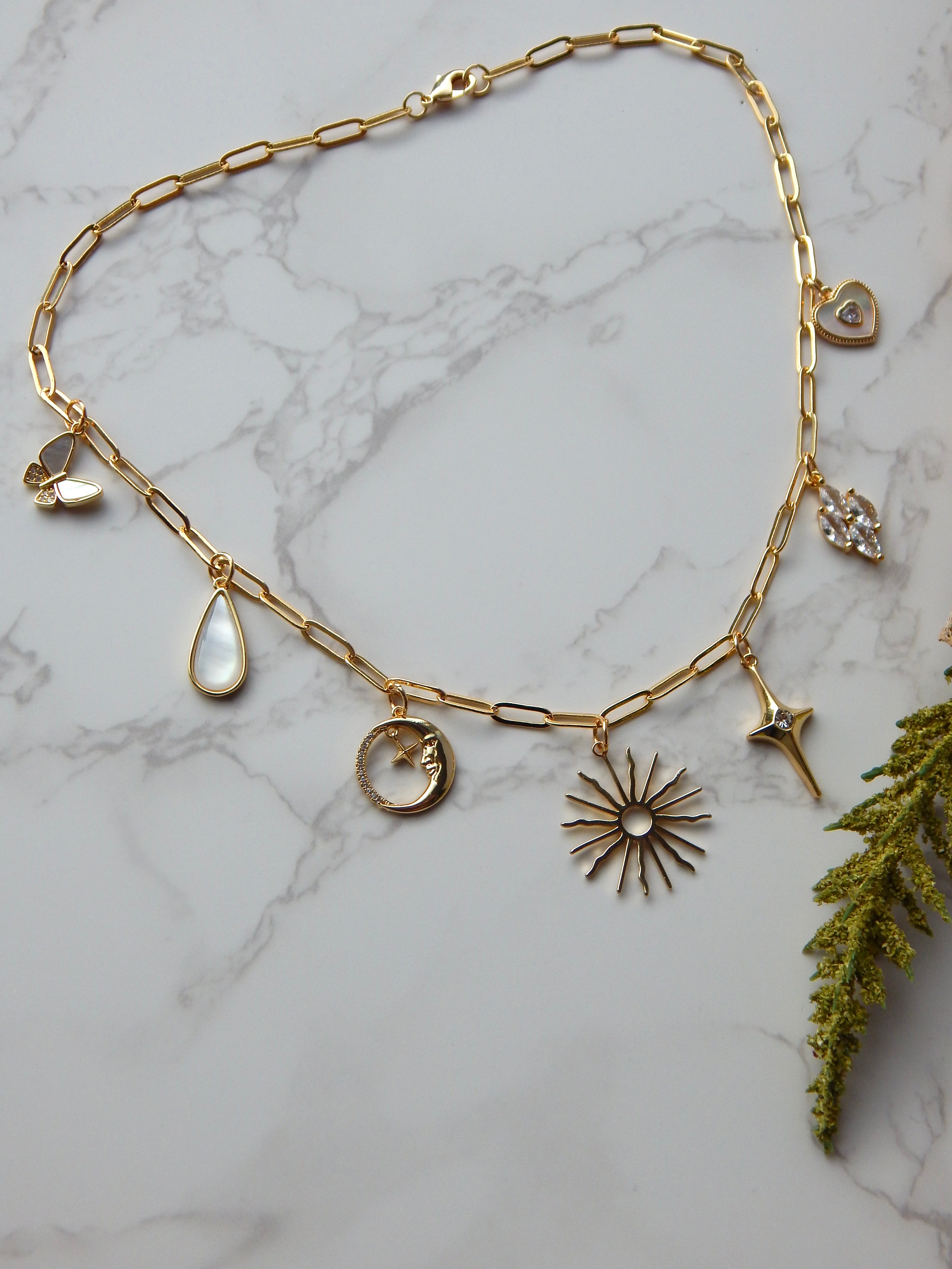 18 inch Sunny Star Charm Necklace