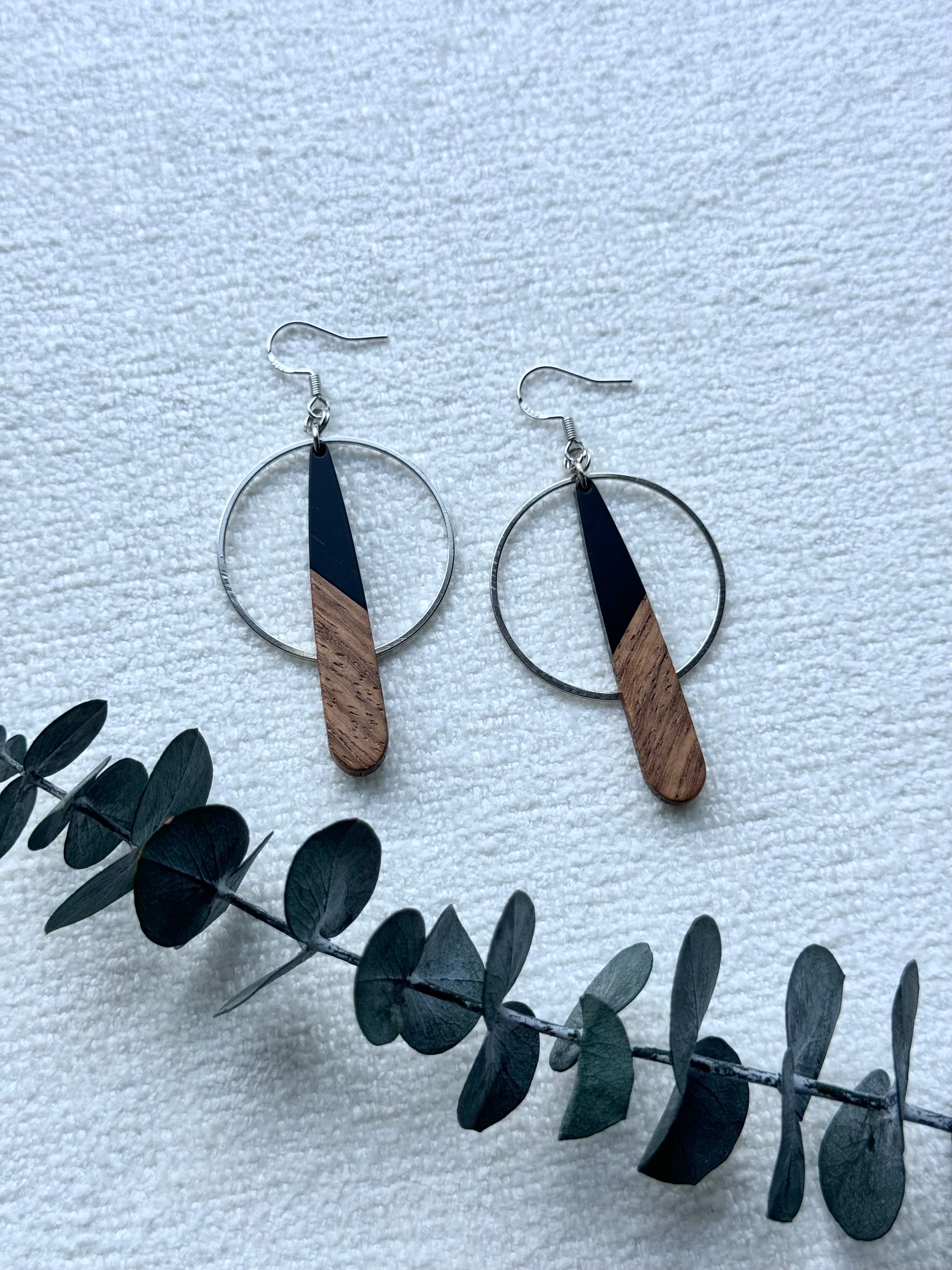 Mocha Hoop Earrings