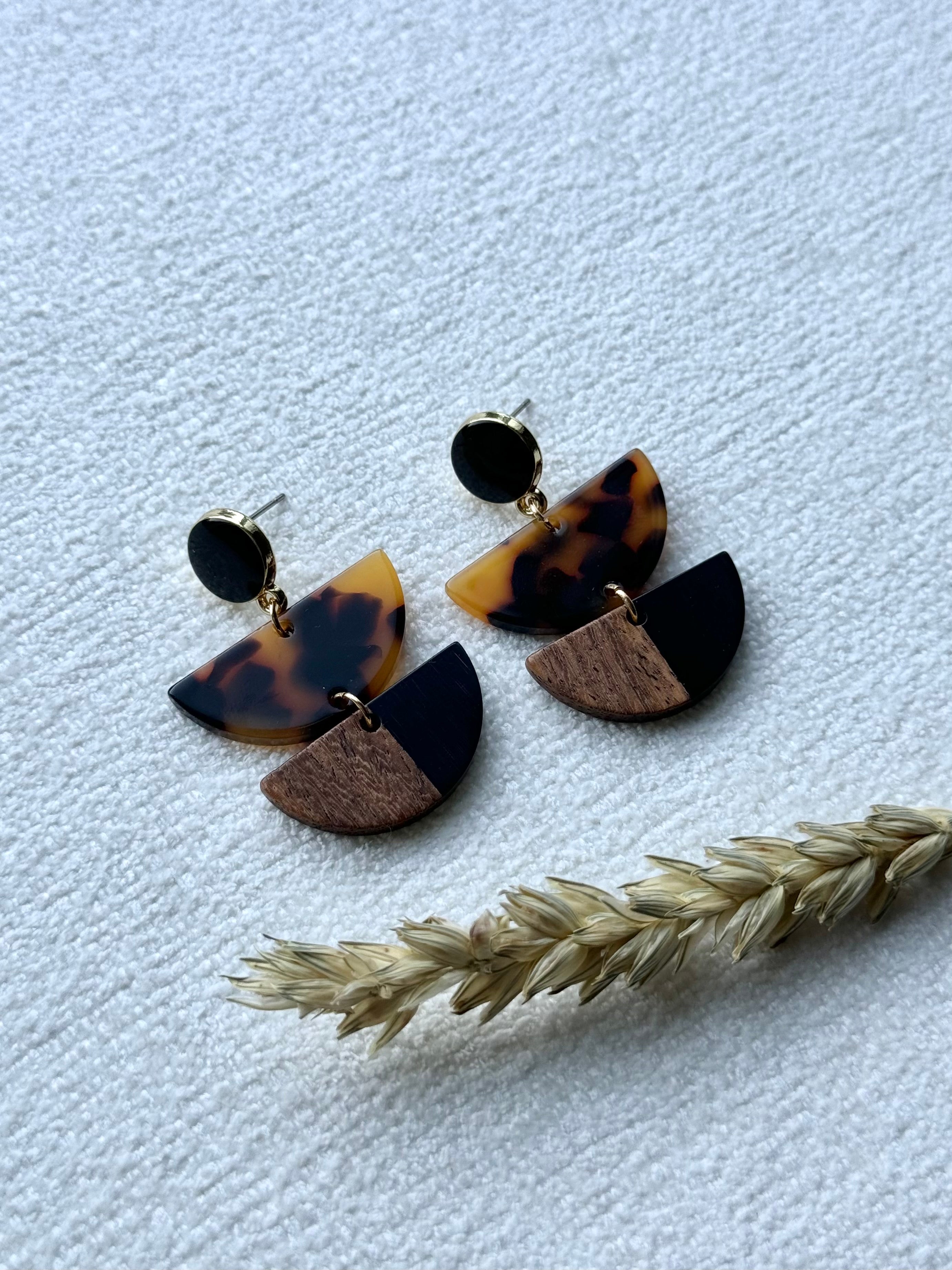 Tortoiseshell Statement Earrings