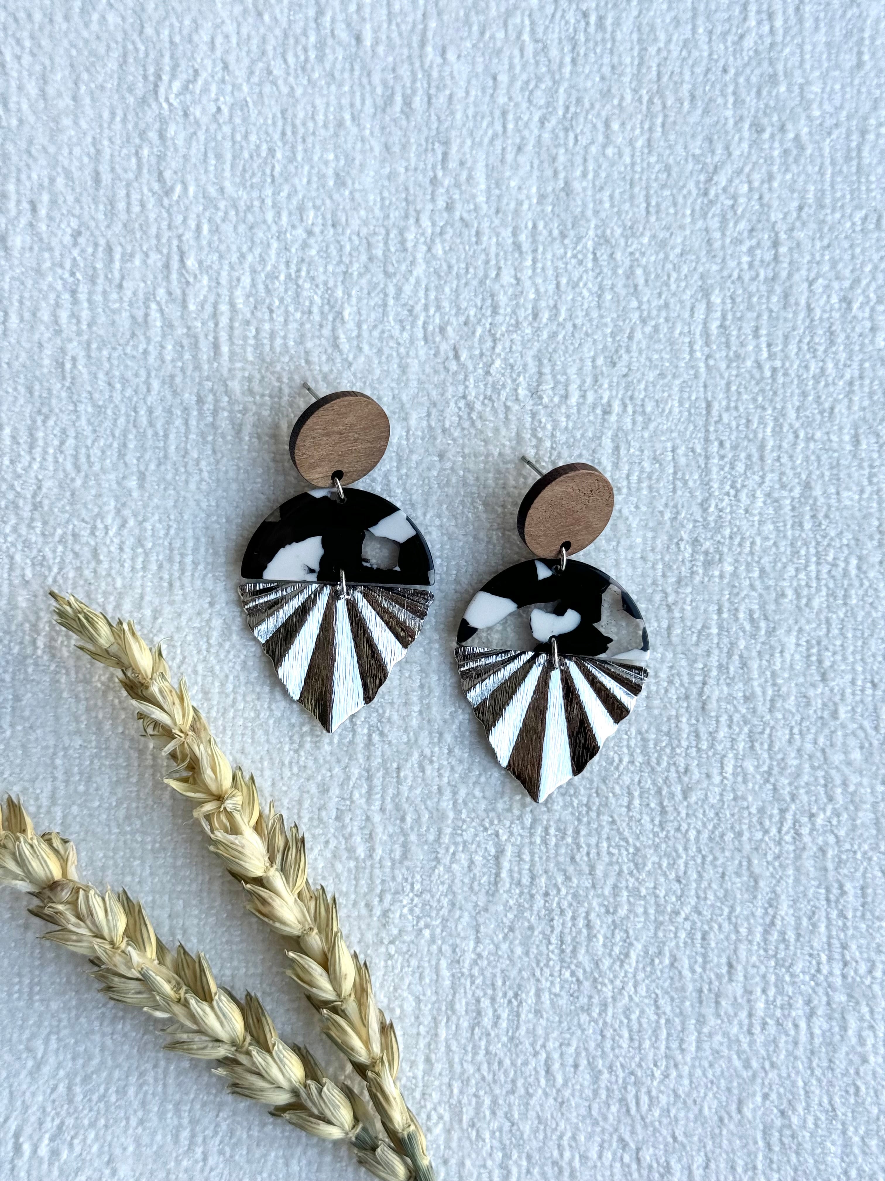 Boho Fan Statement Earrings