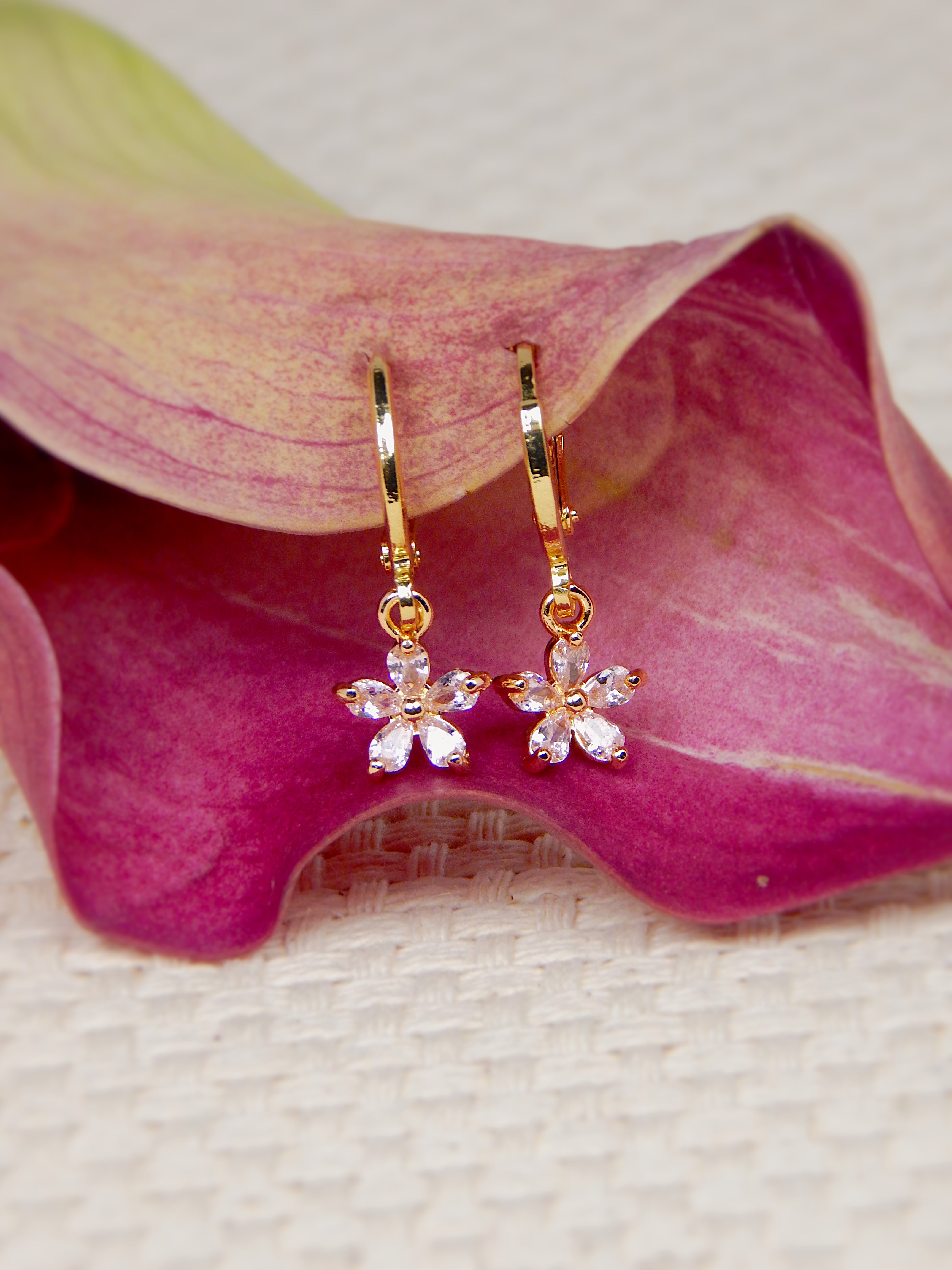 Petal Huggie Earrings