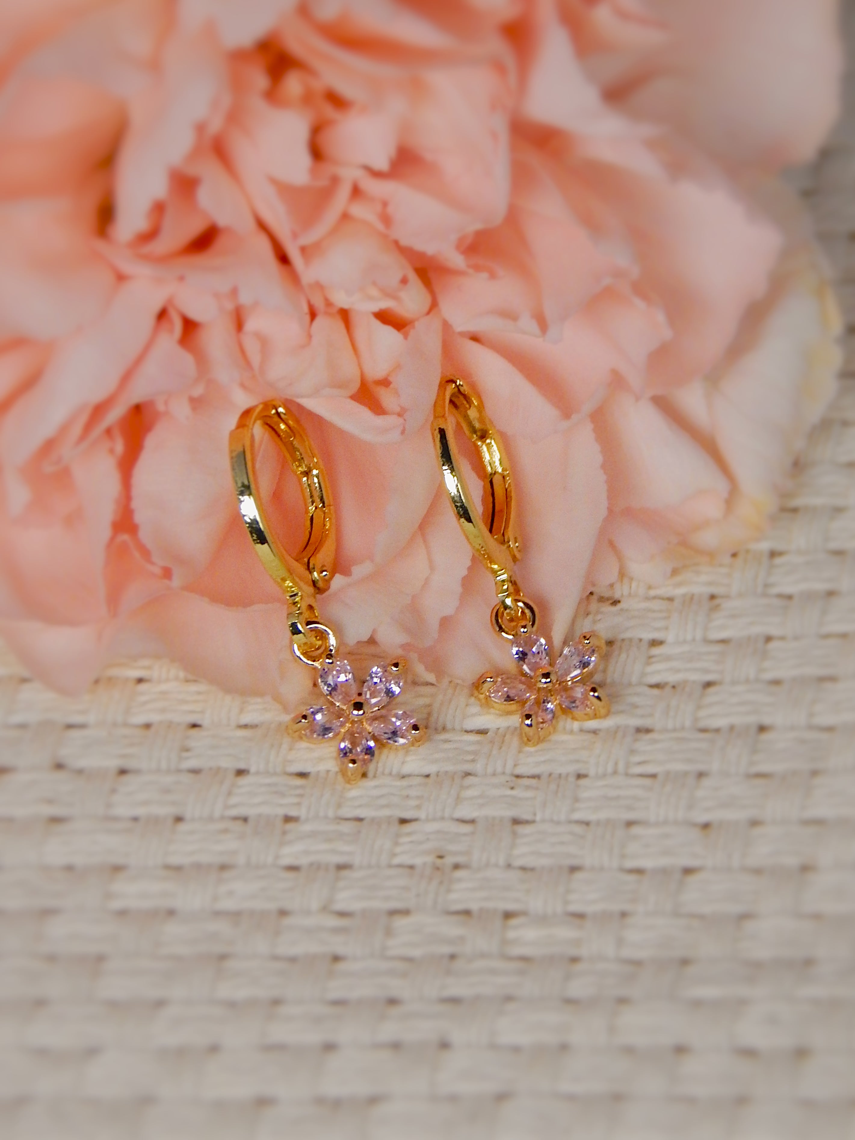 Petal Huggie Earrings