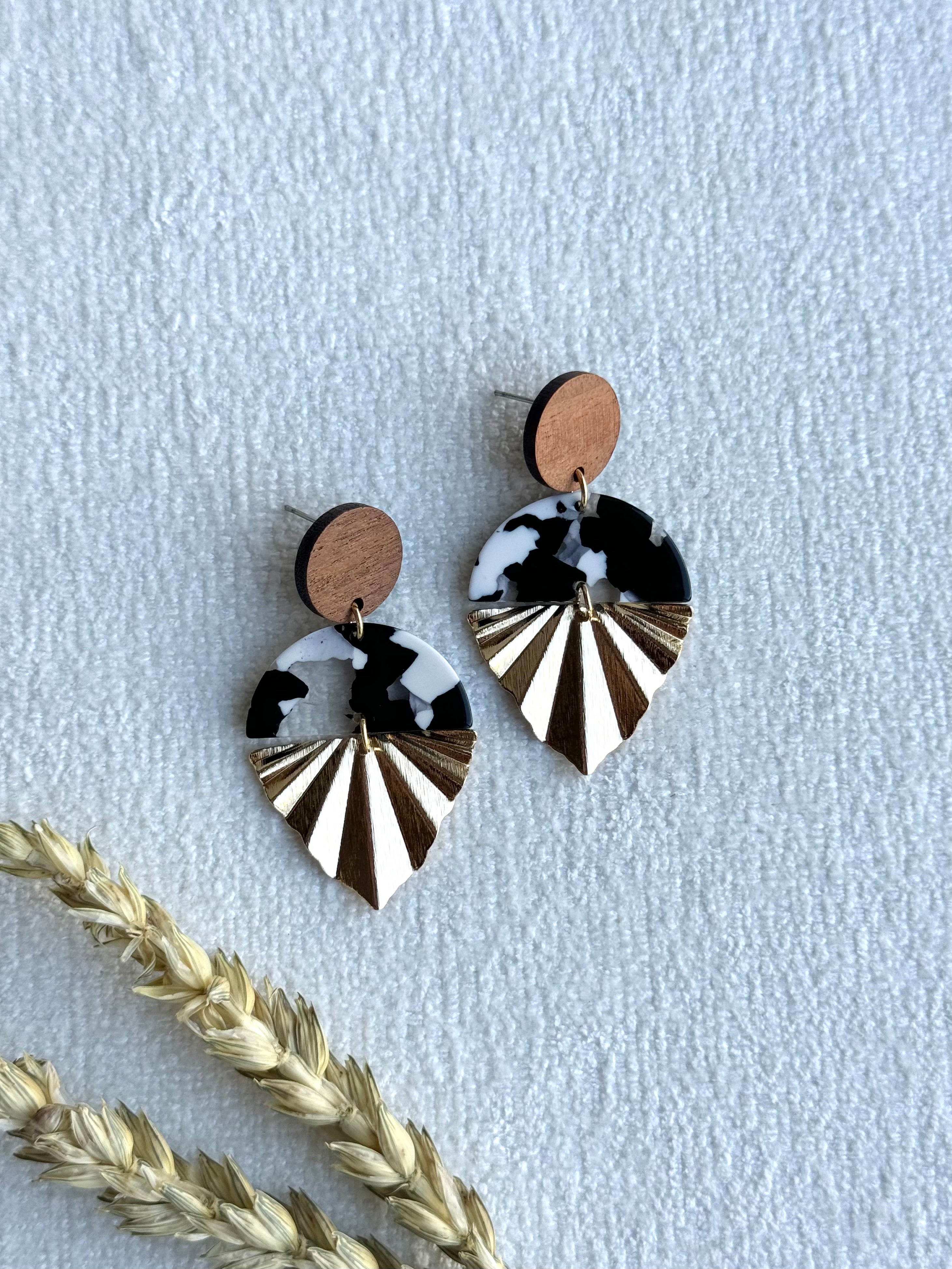 Boho Fan Statement Earrings