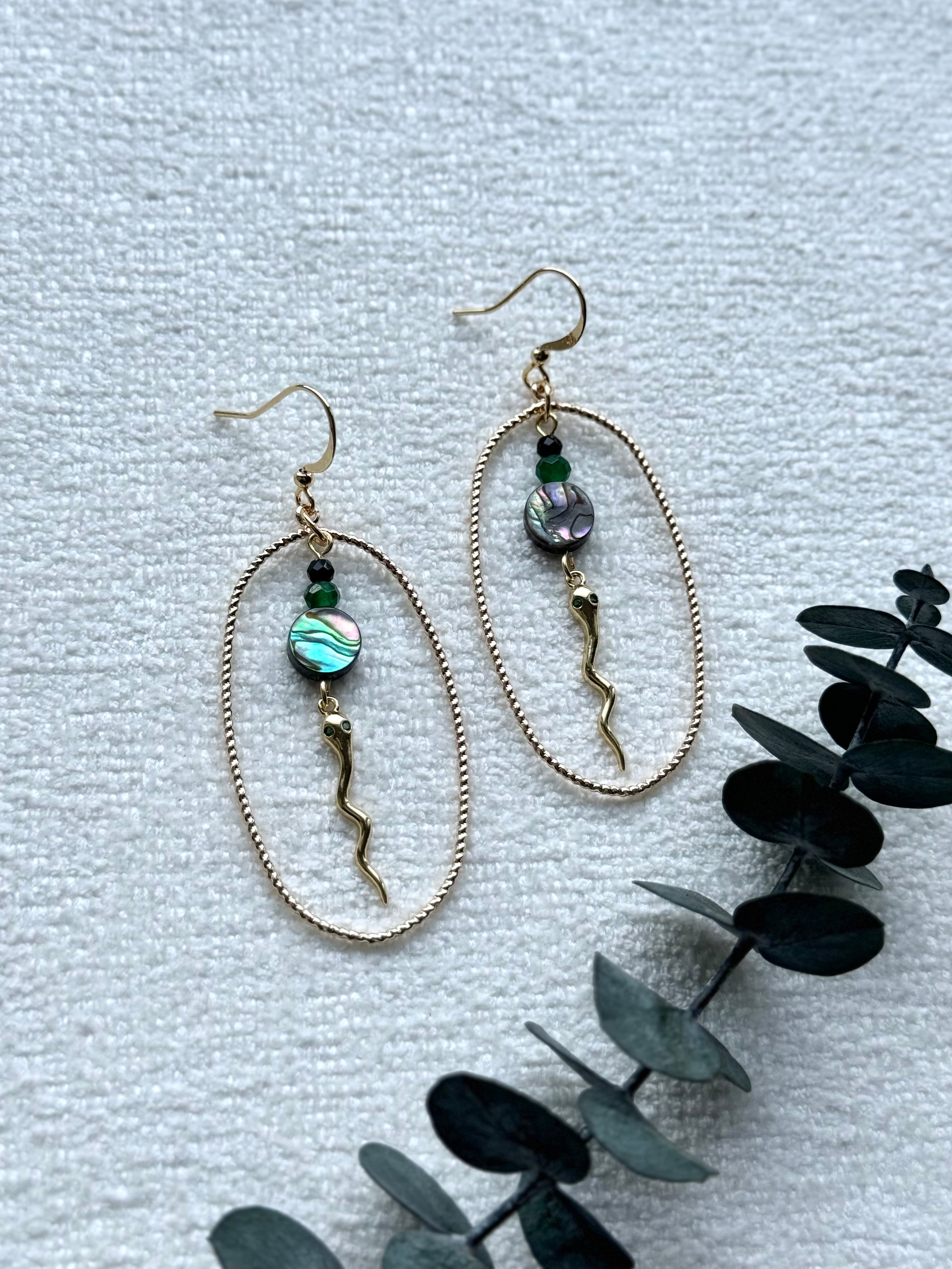 Abalone Snake Dangles