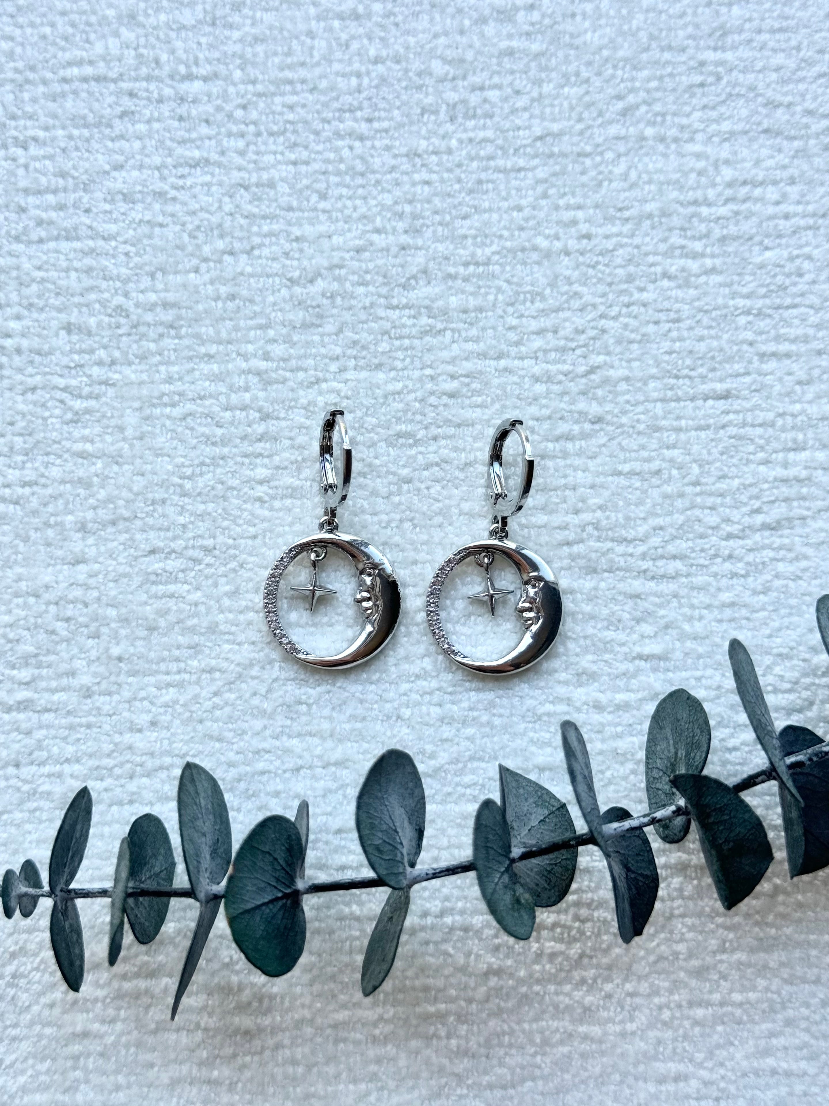 Moon & Star Earrings