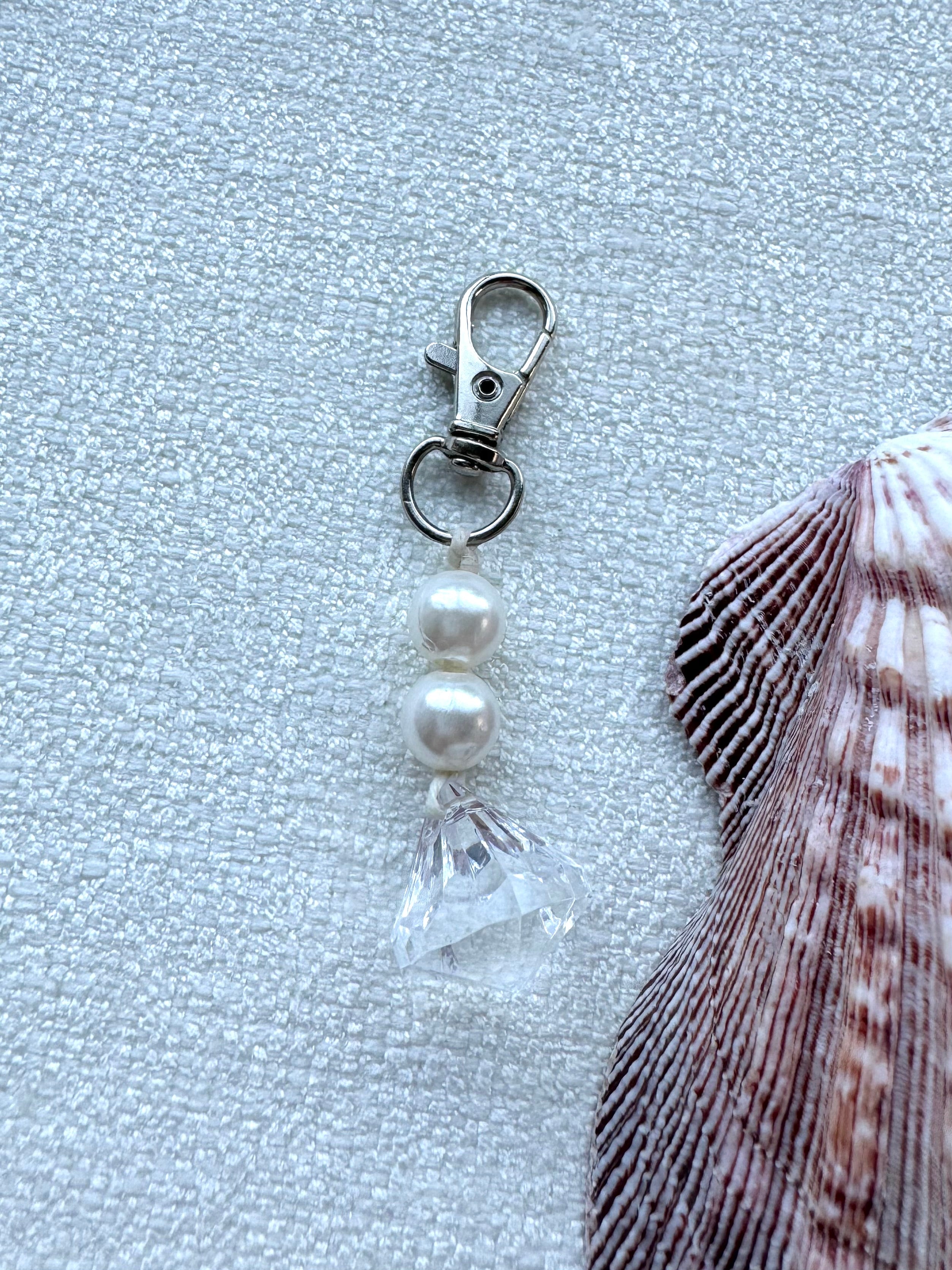 Pearl Gem Keychain