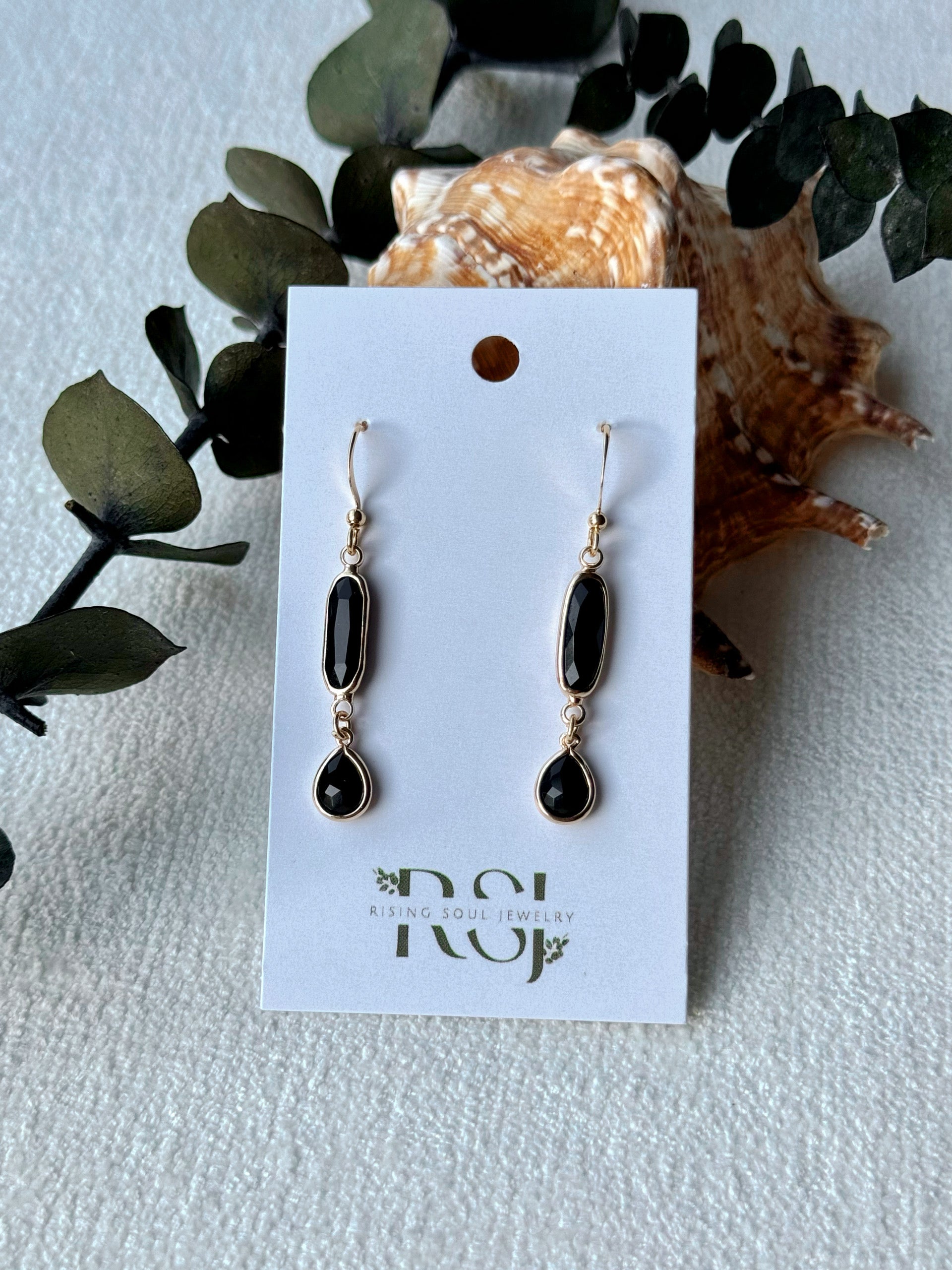 Black Dangle Earrings