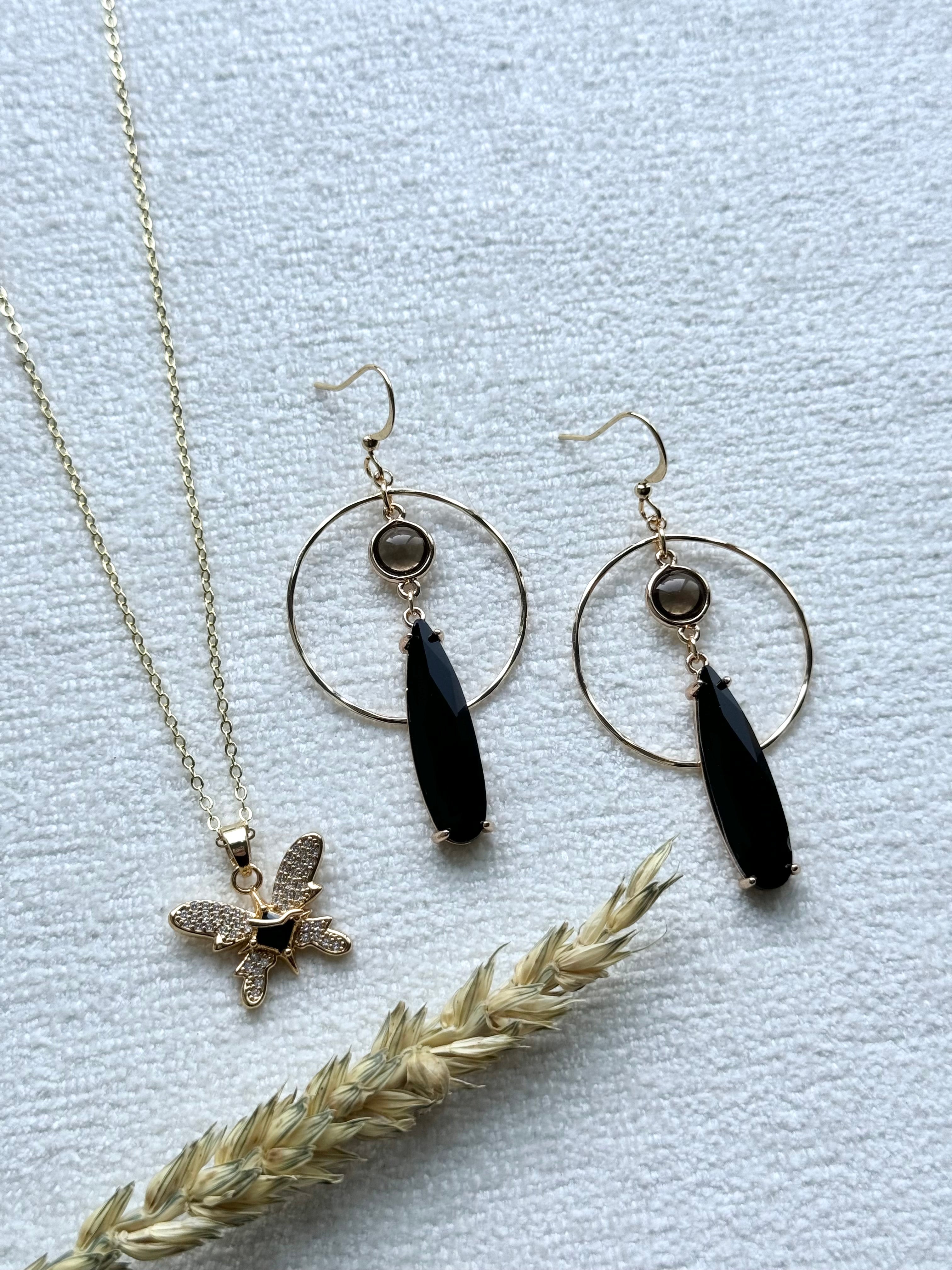 Black Butterfly Necklace