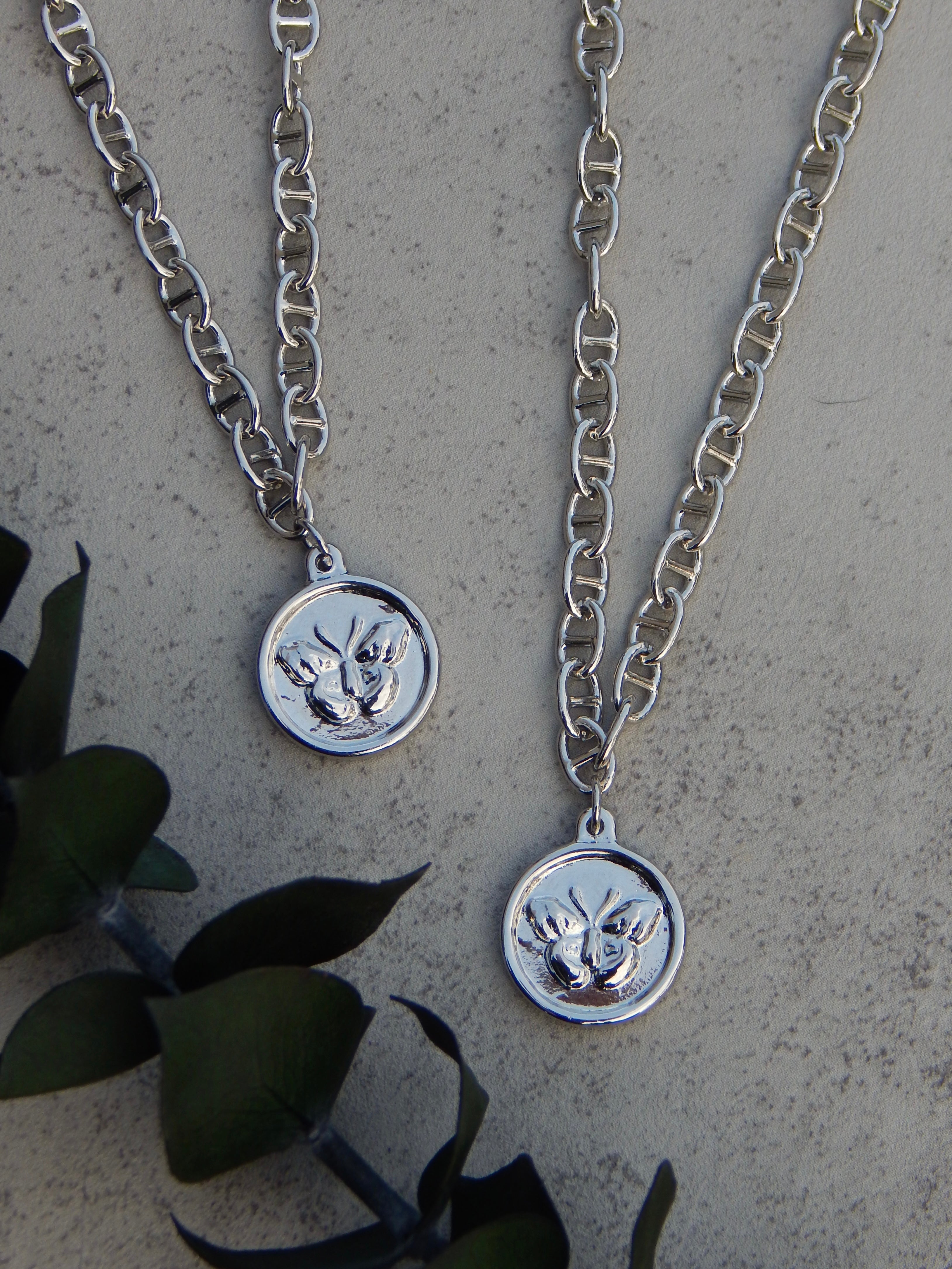 Silver Butterfly Pendant Necklace