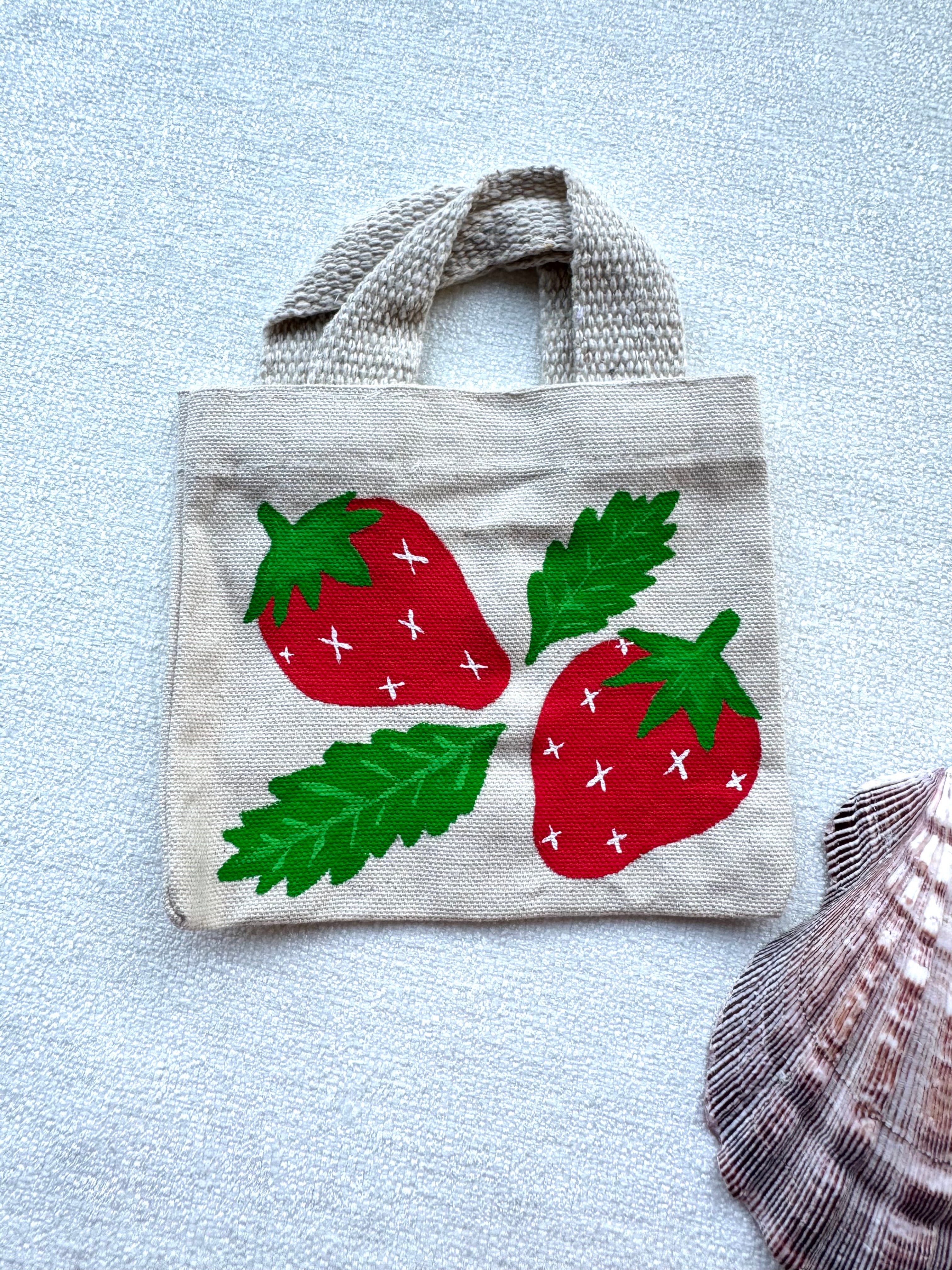 Reusable Strawberry RSJ Market Shopping Bag