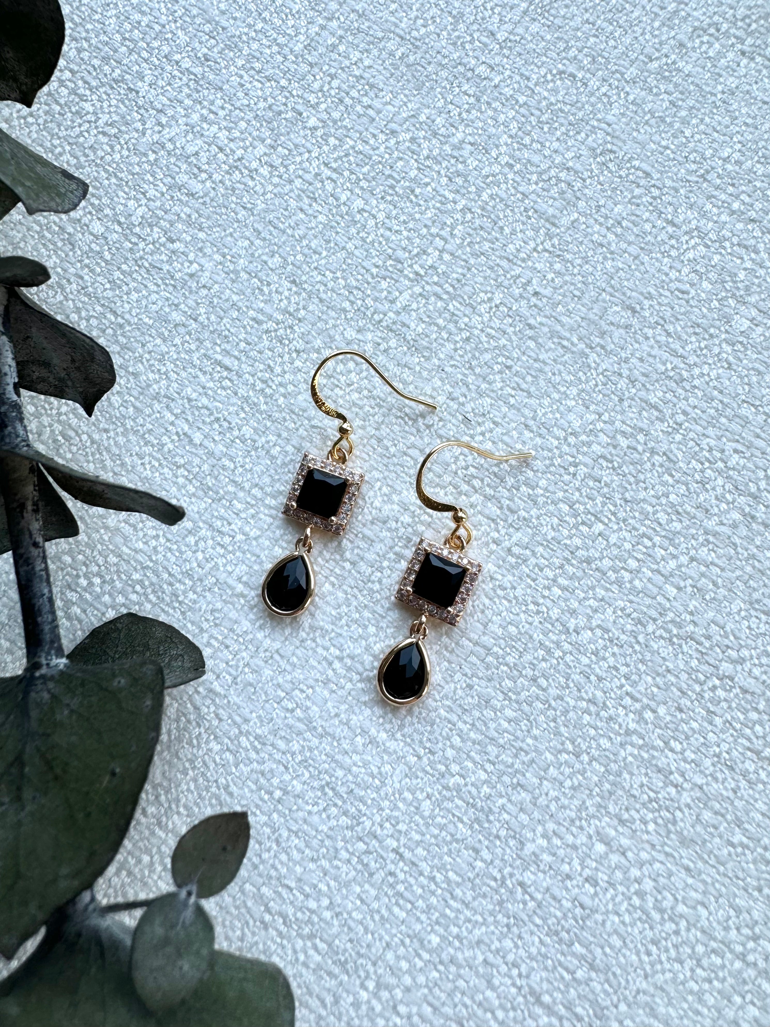 Black Diamond Earrings