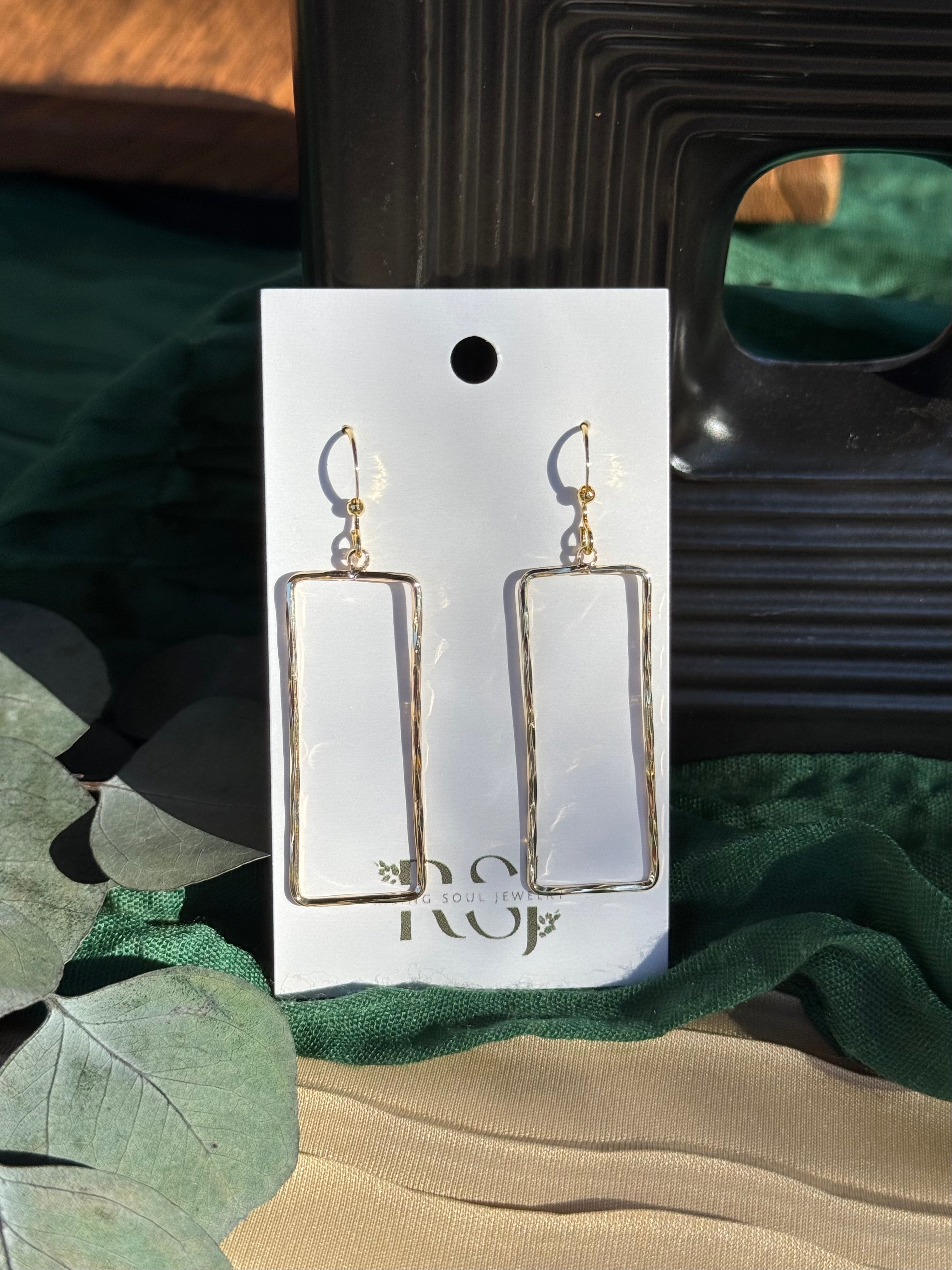 Simple Rectangle Earrings