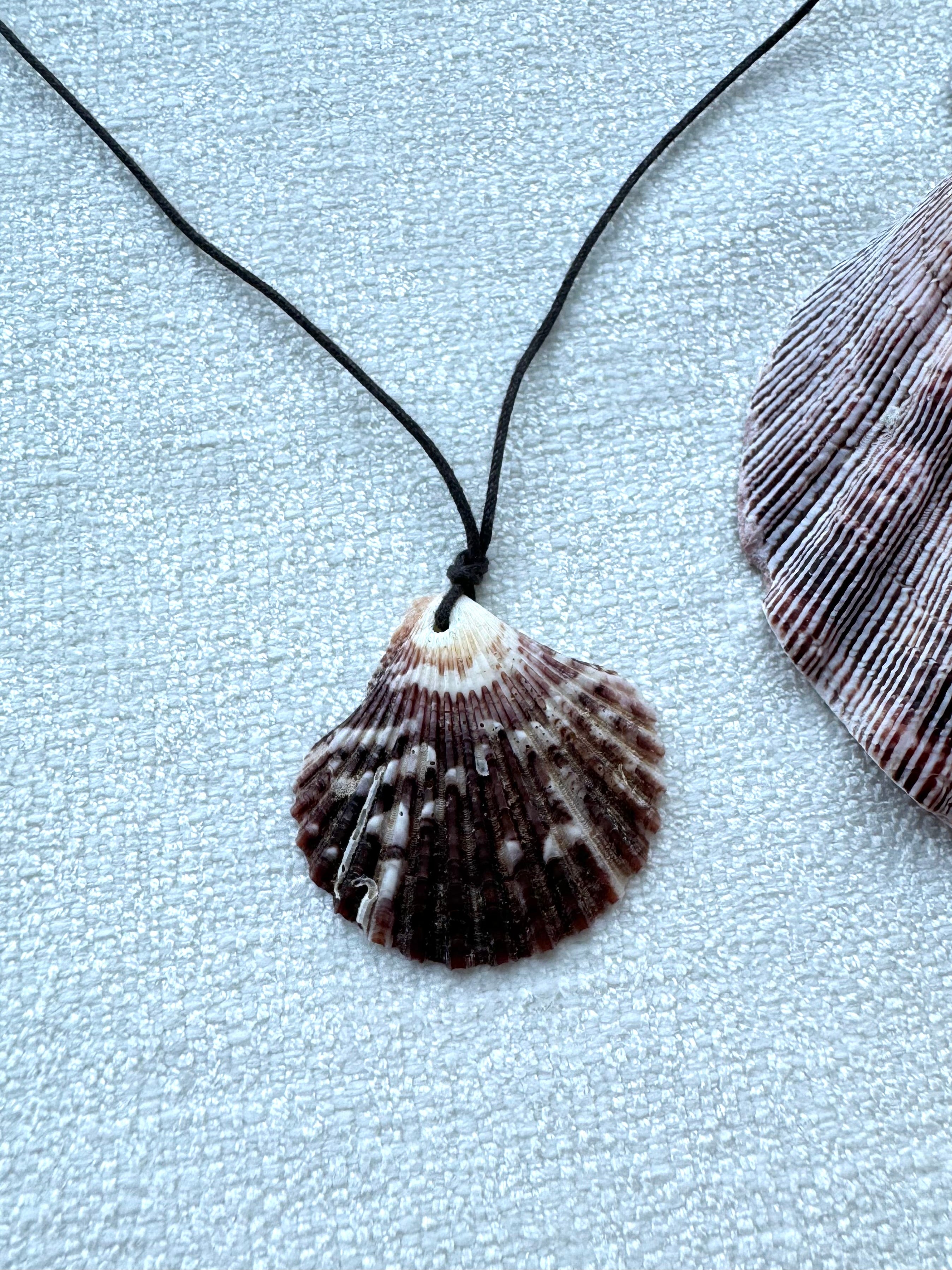 Shell Wrap Around Tie Necklace