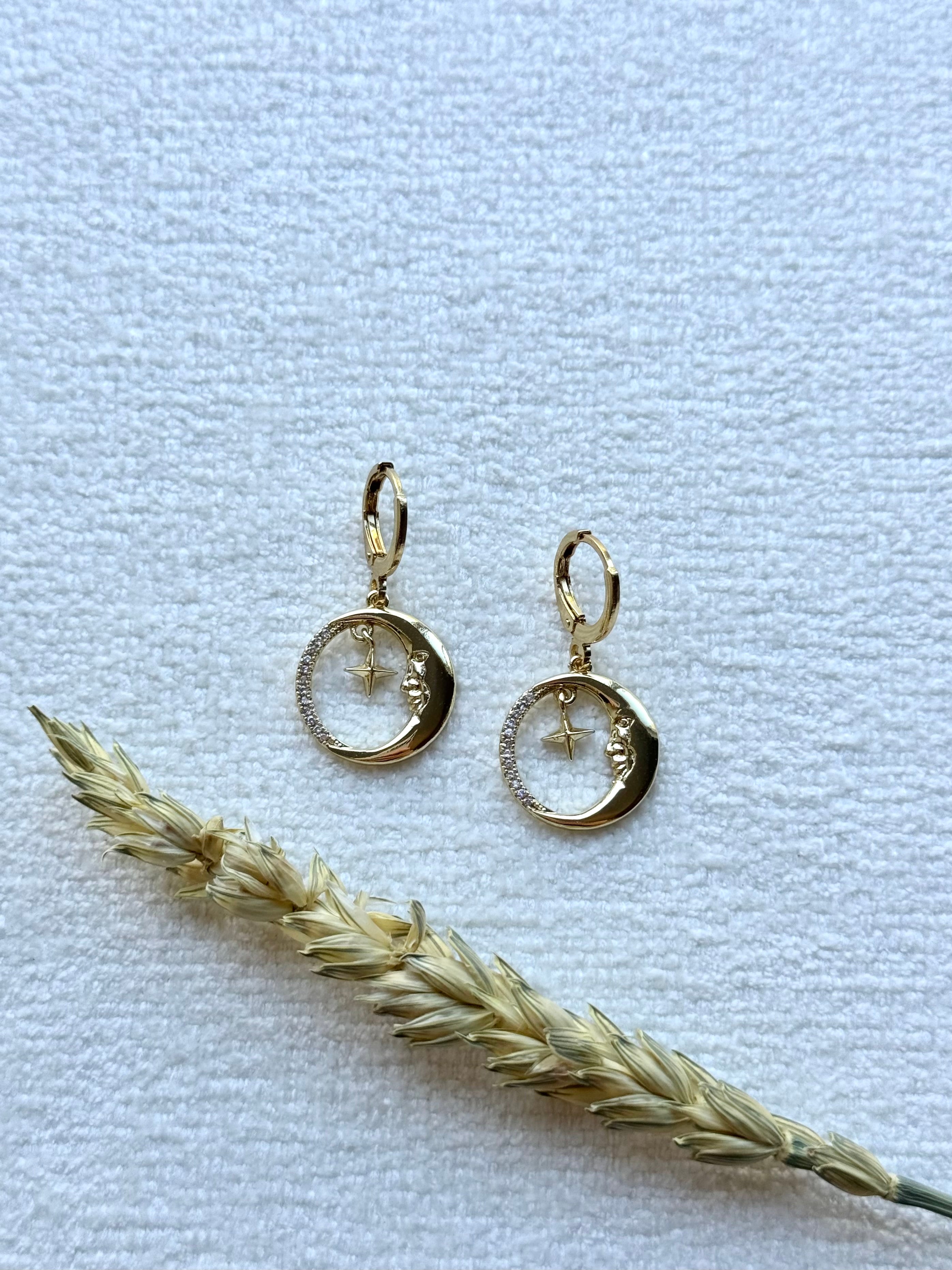 Moon & Star Earrings