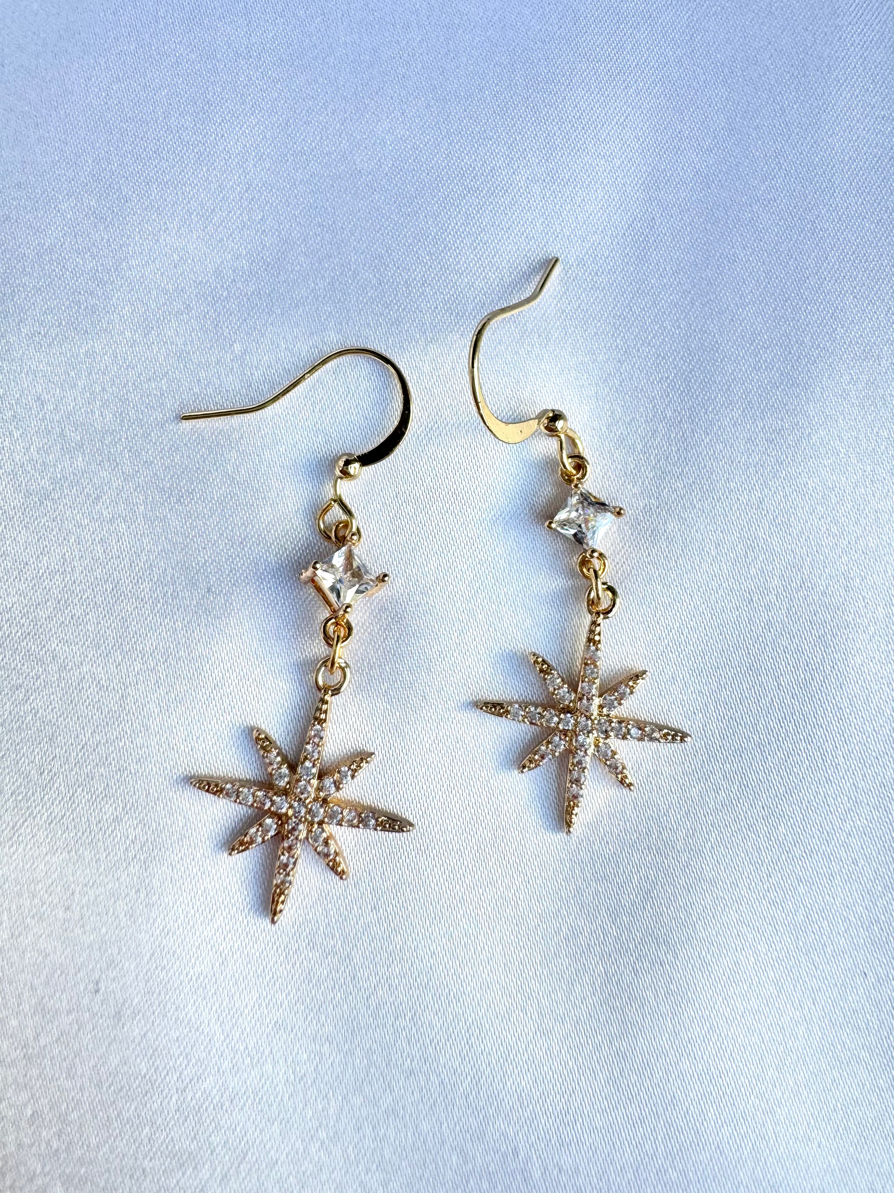 North Star Diamond Earrings