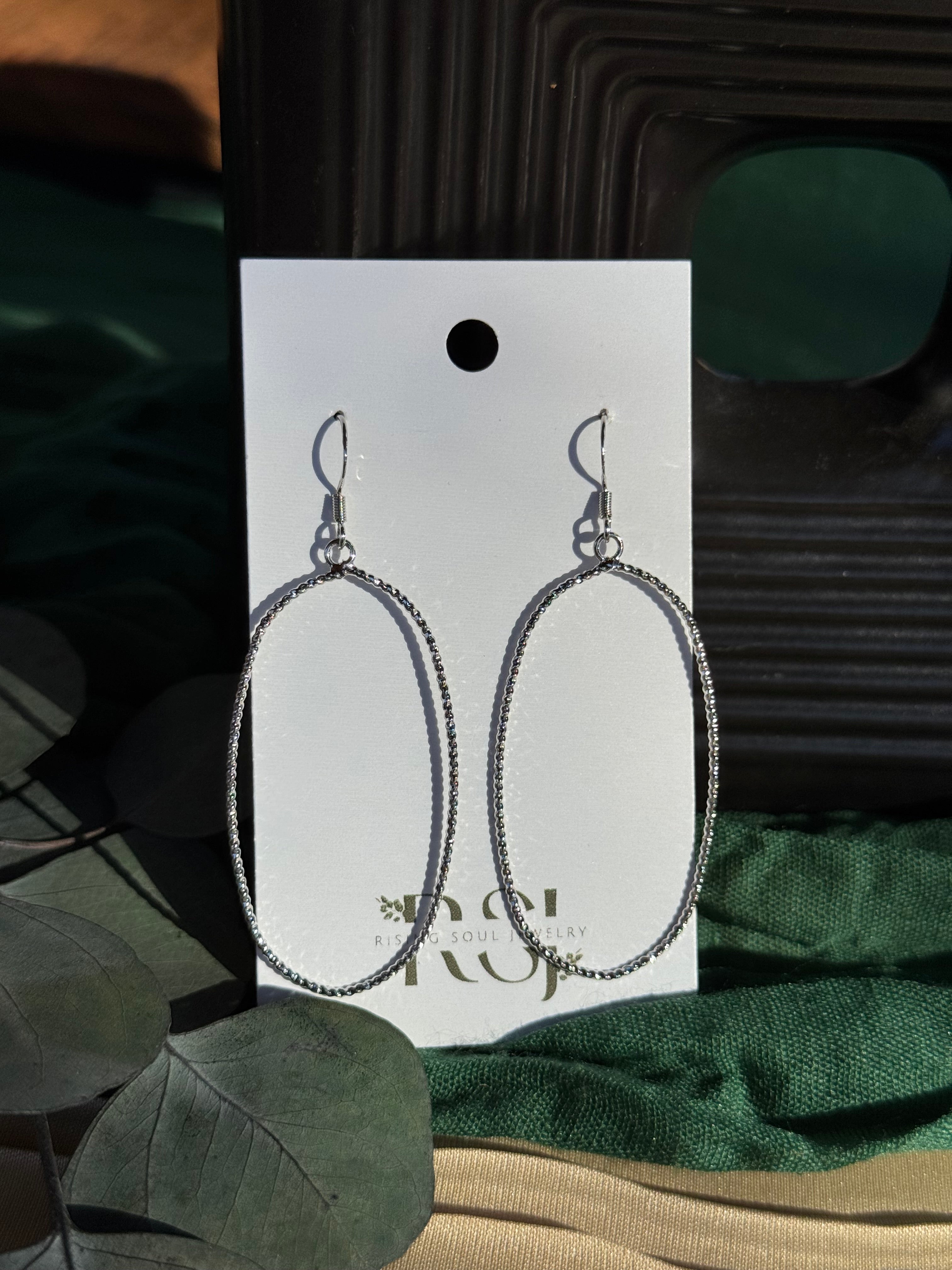 Simple Oval Earrings