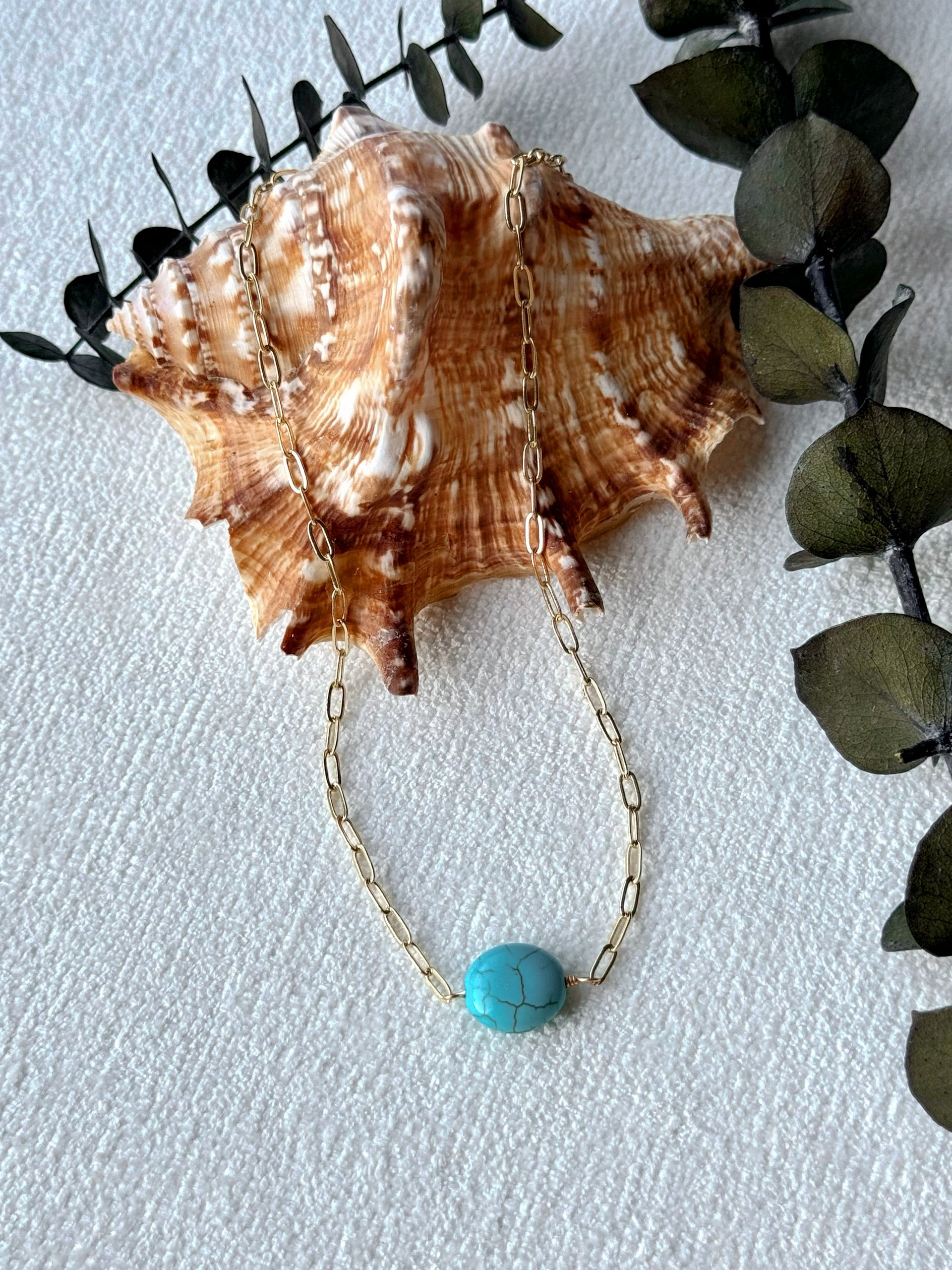 Turquoise Oval Necklace