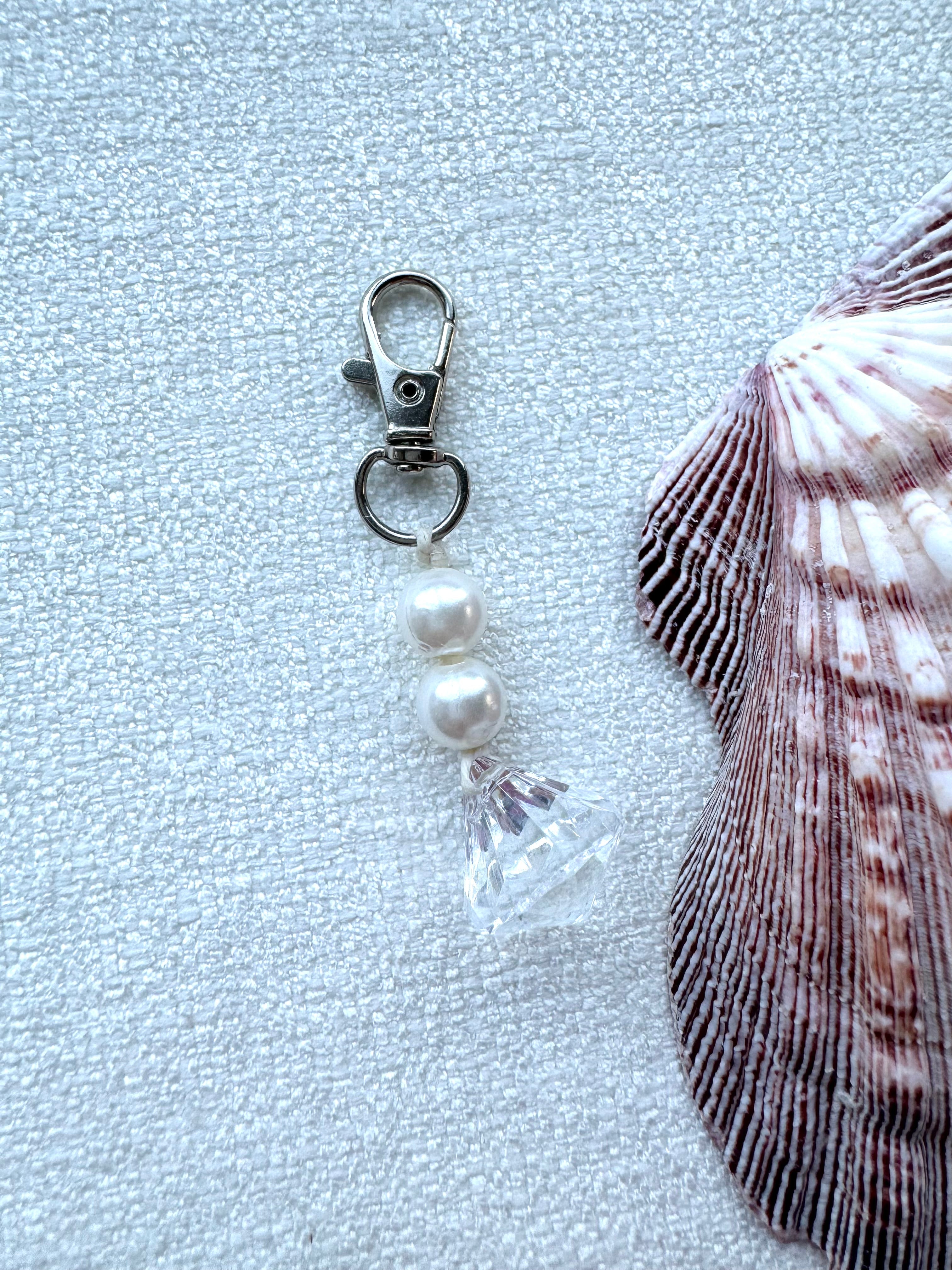 Pearl Gem Keychain