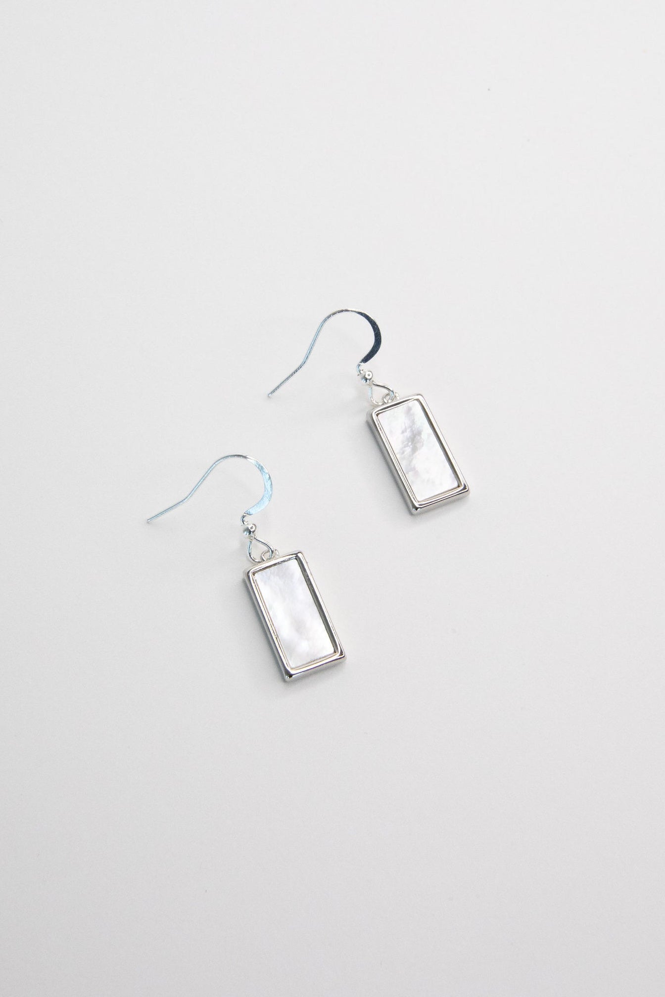 Abalone Shell Rectangle Earrings