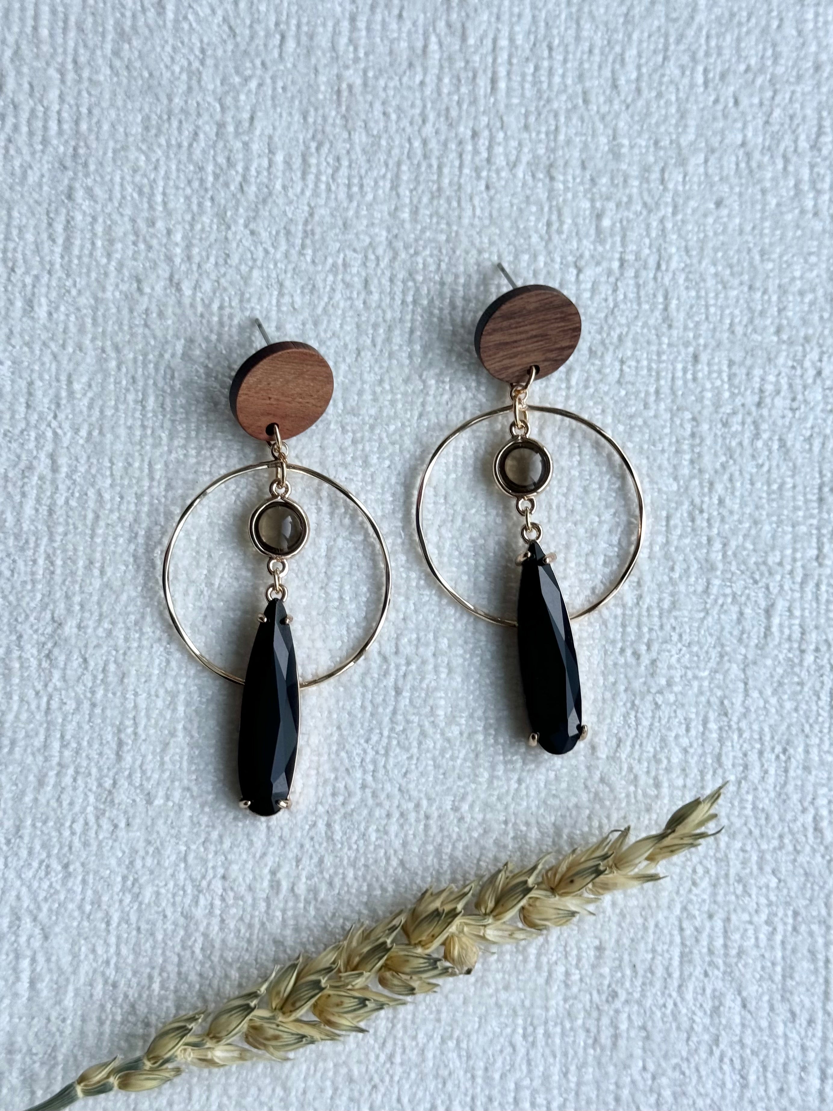 Fall Dangle Stud Earrings