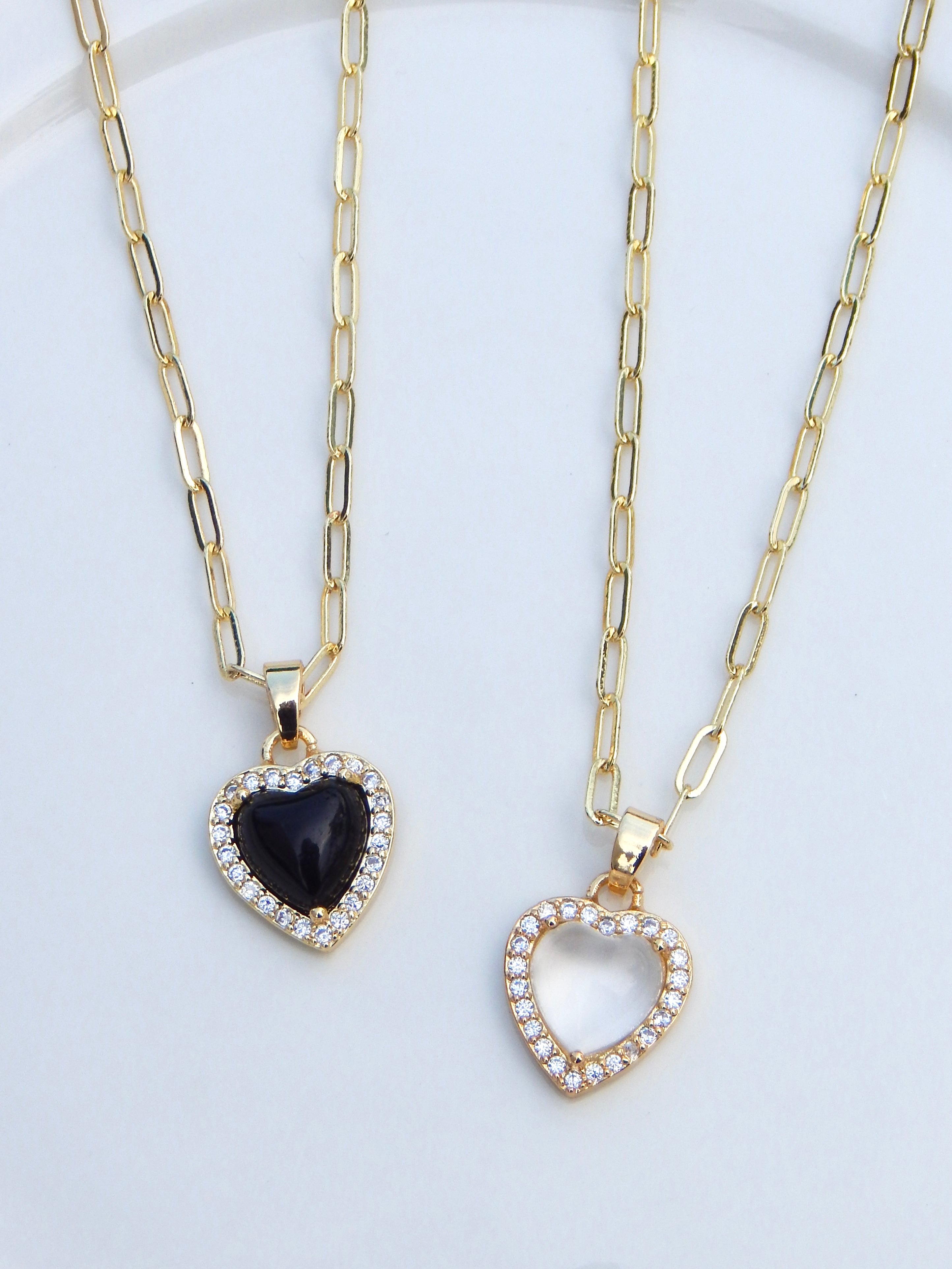 18 inch Bold Heart Pendant Necklace