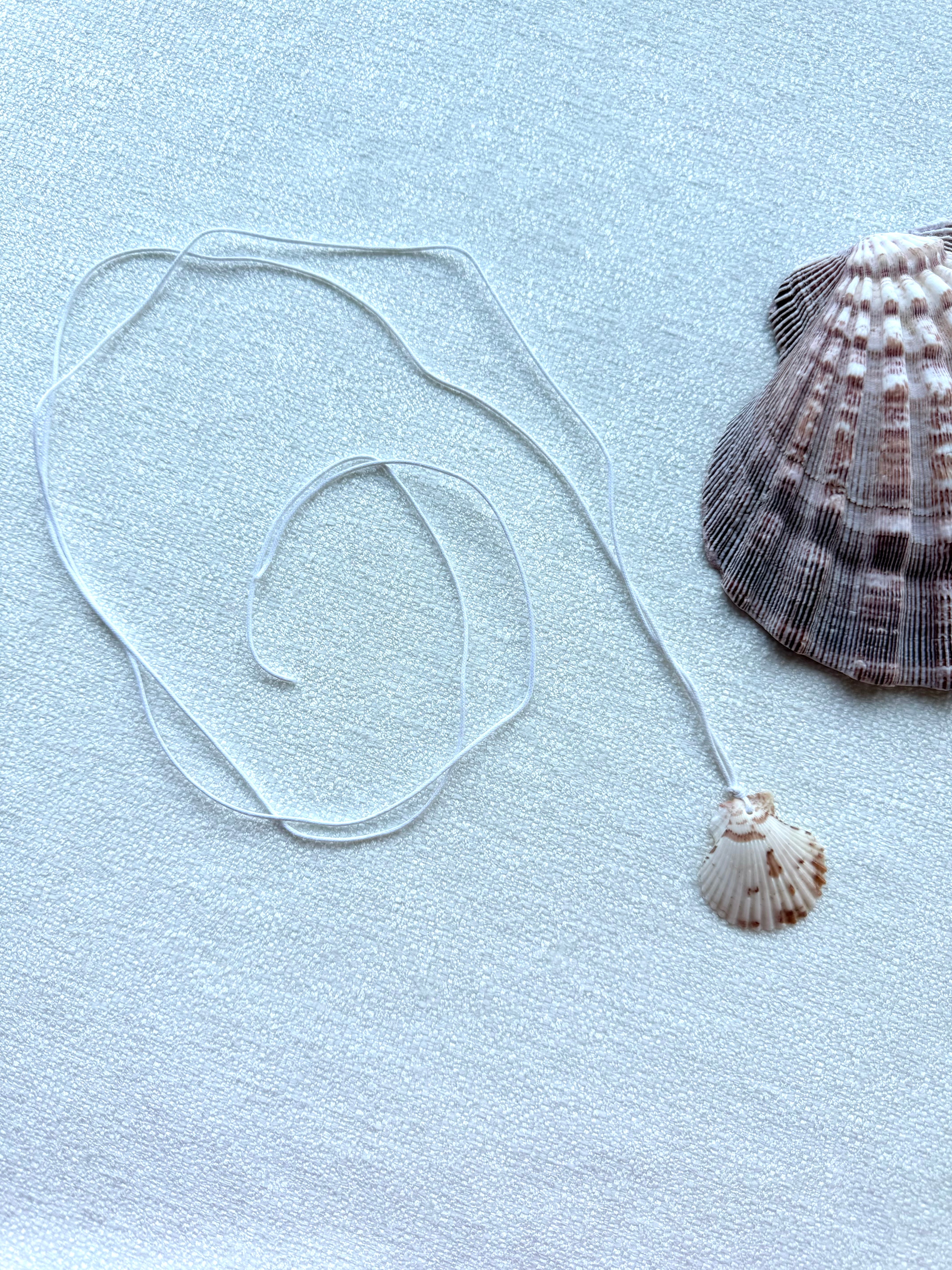 Shell Wrap Around Tie Necklace