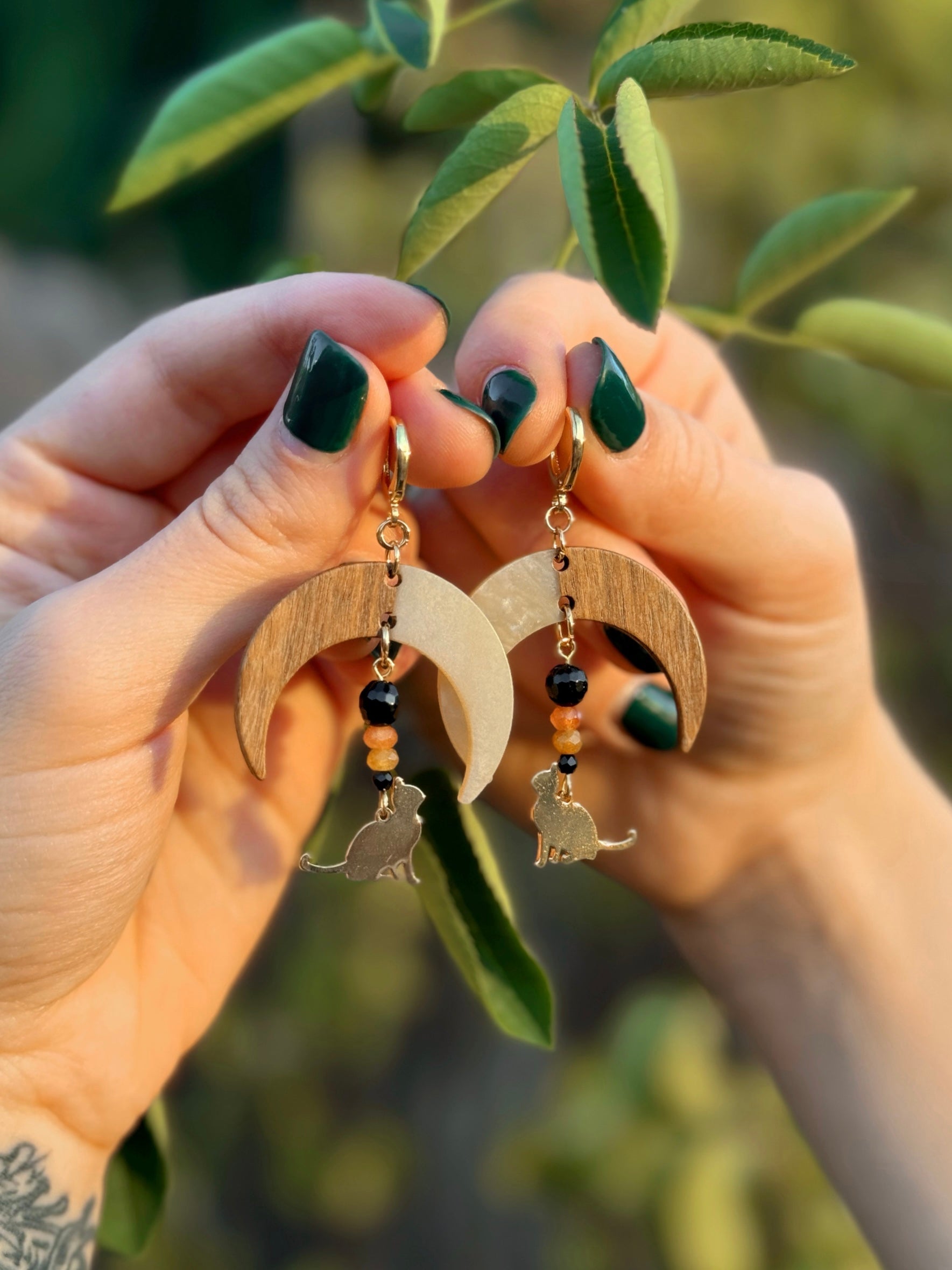 Lunar Feline Earrings