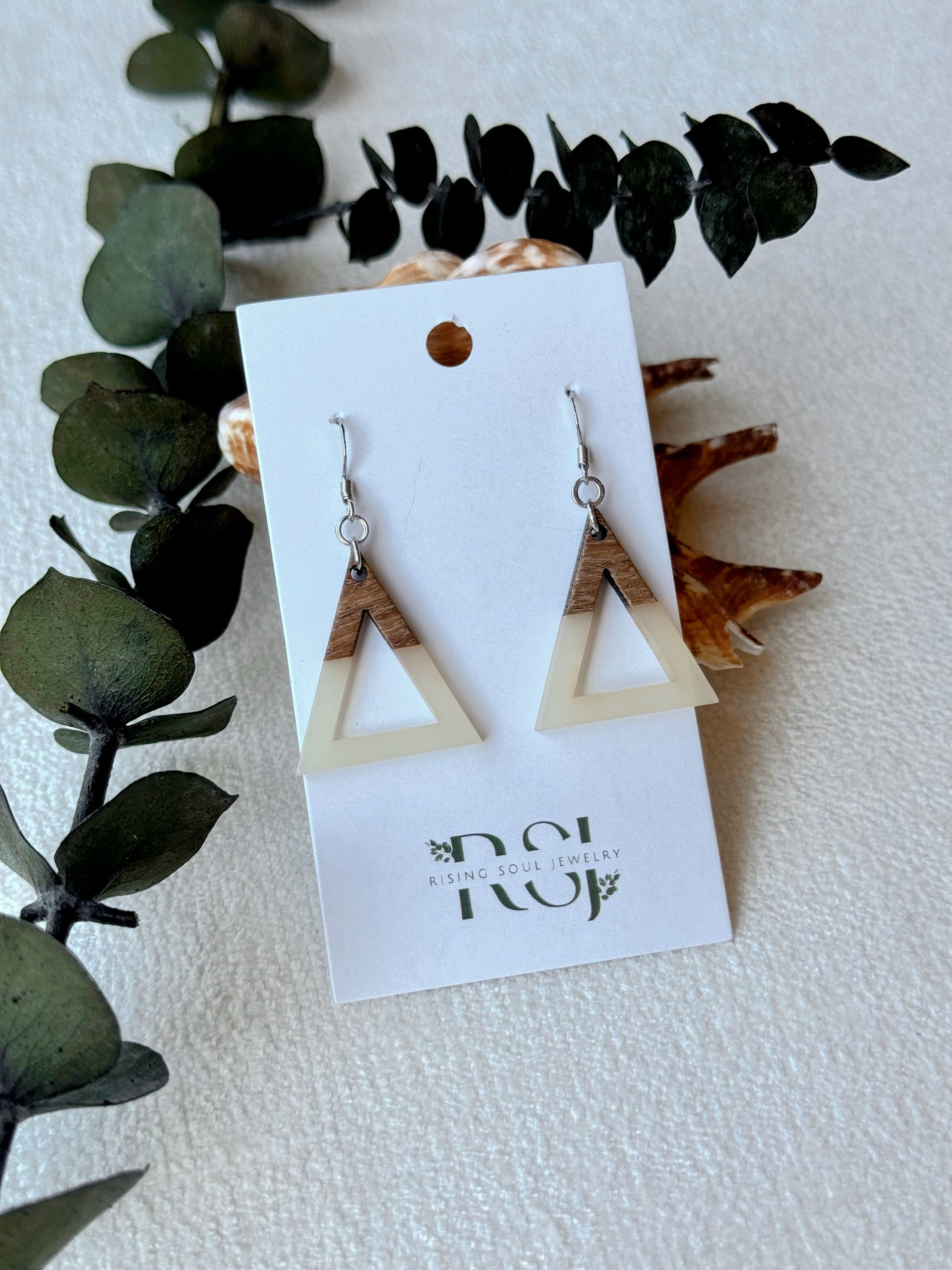 Triangle Dangle Earrings