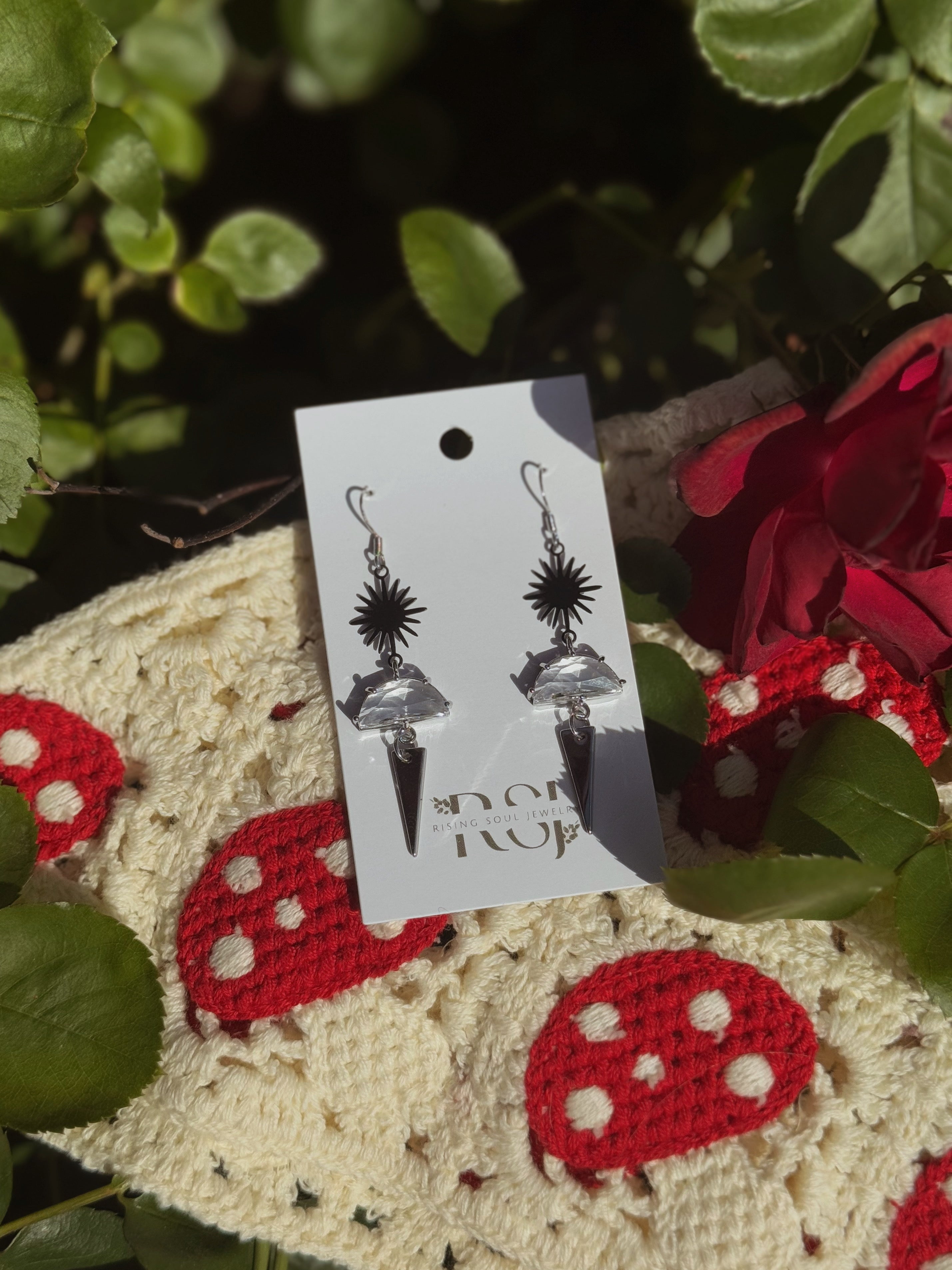 Mushroom Star Earrings