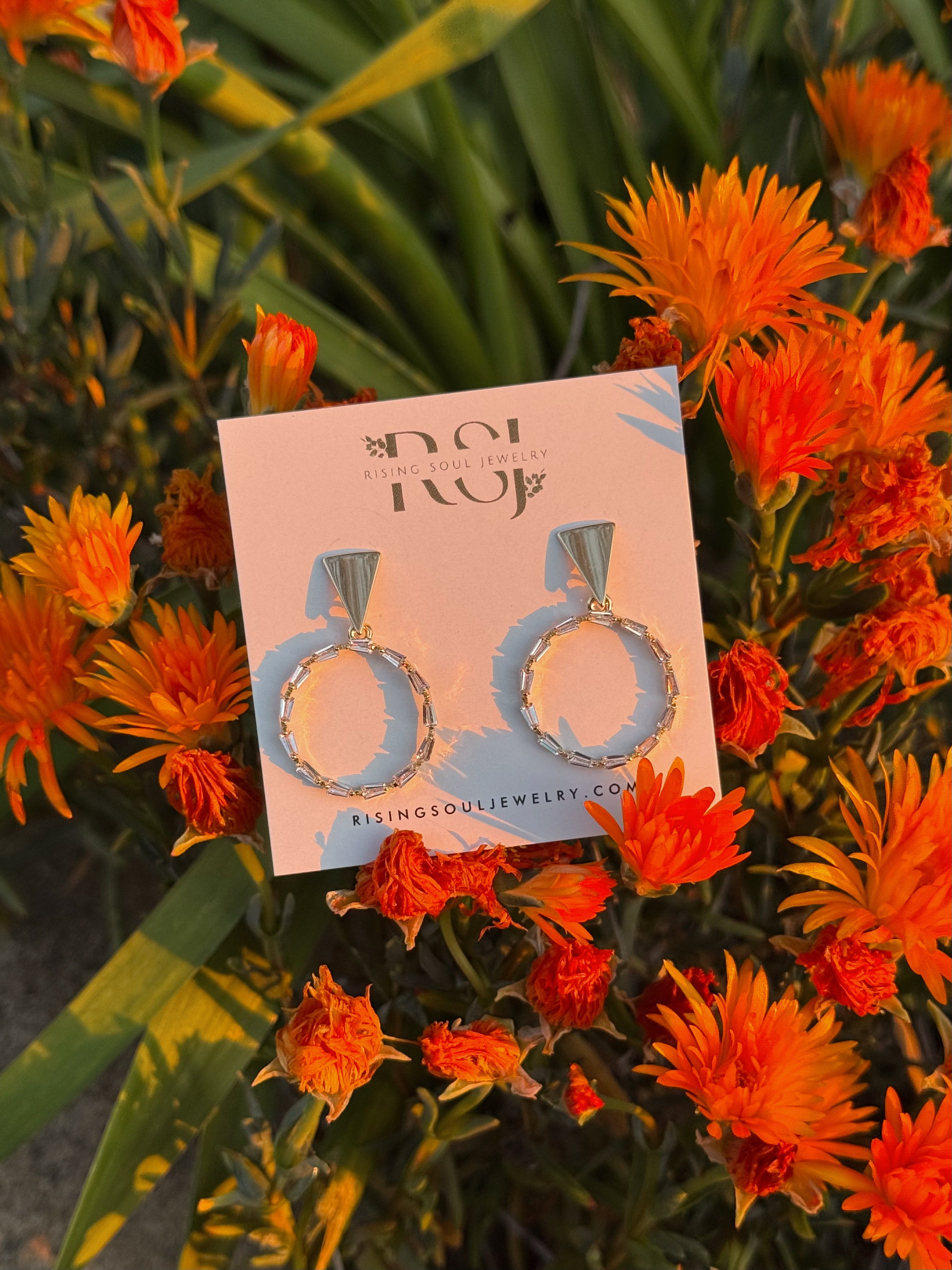 Diamond Hoop Earrings