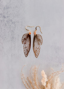 Flutter Earrings | Orange